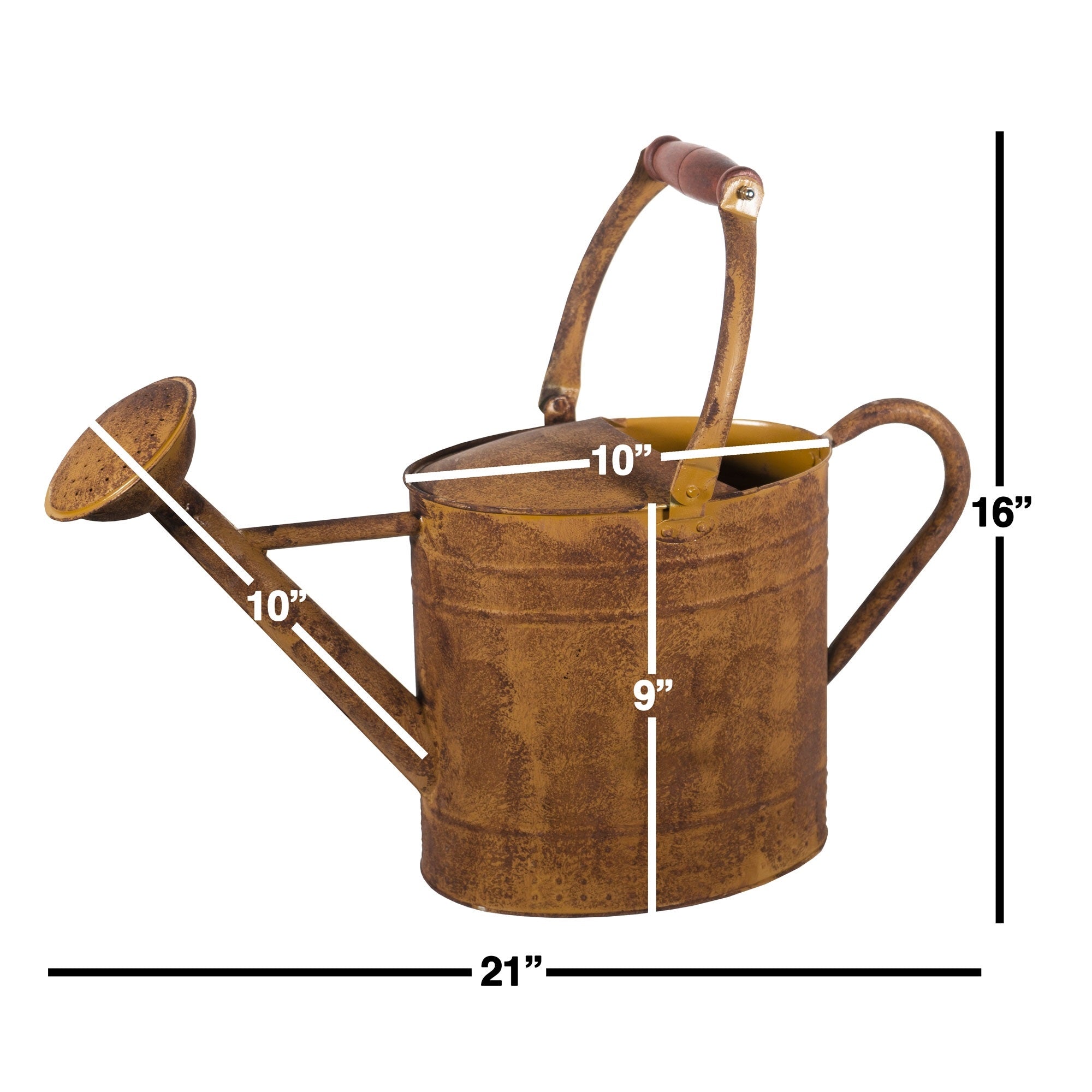 Gardener Select Farmhouse Collection Watering Can, Rusty (1.85 gallons)