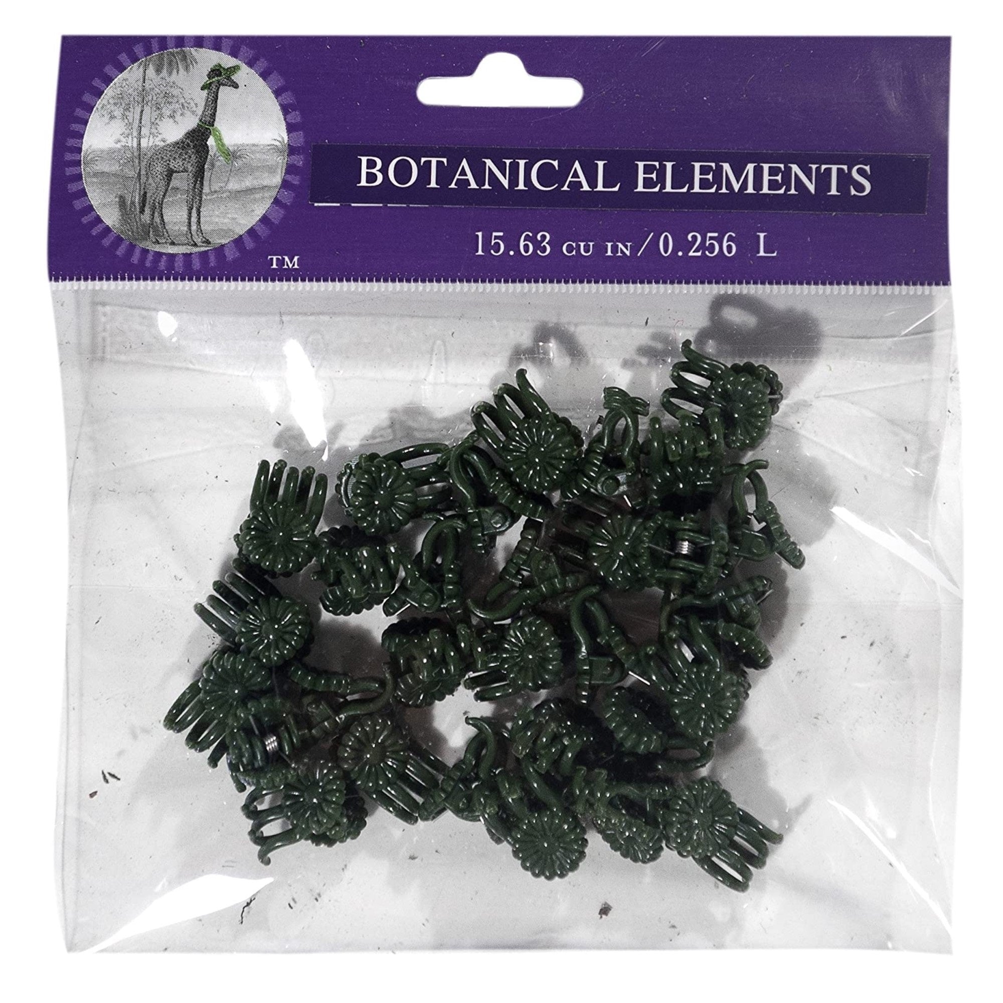 SuperMoss Daisy Orchid Clips, Green, Small 30 Pieces