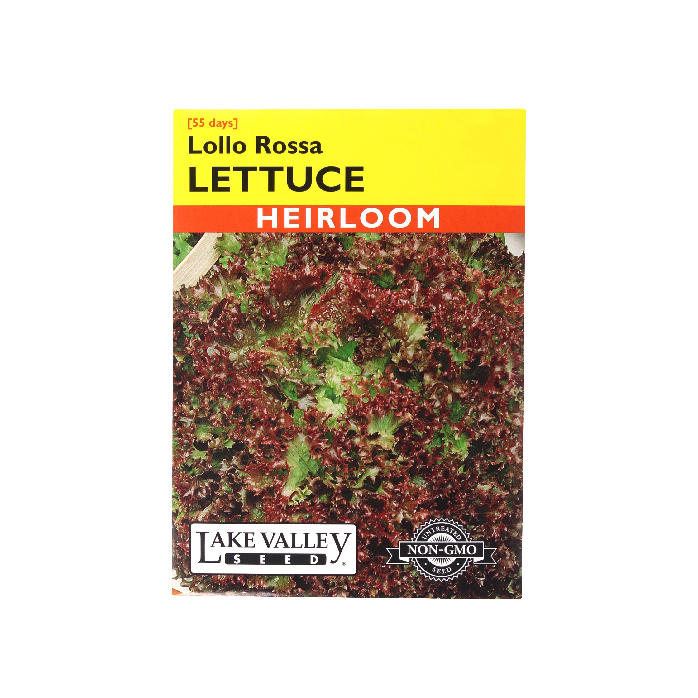 Lake Valley Seed Lettuce, Lollo Rossa Heirloom, 0.5g