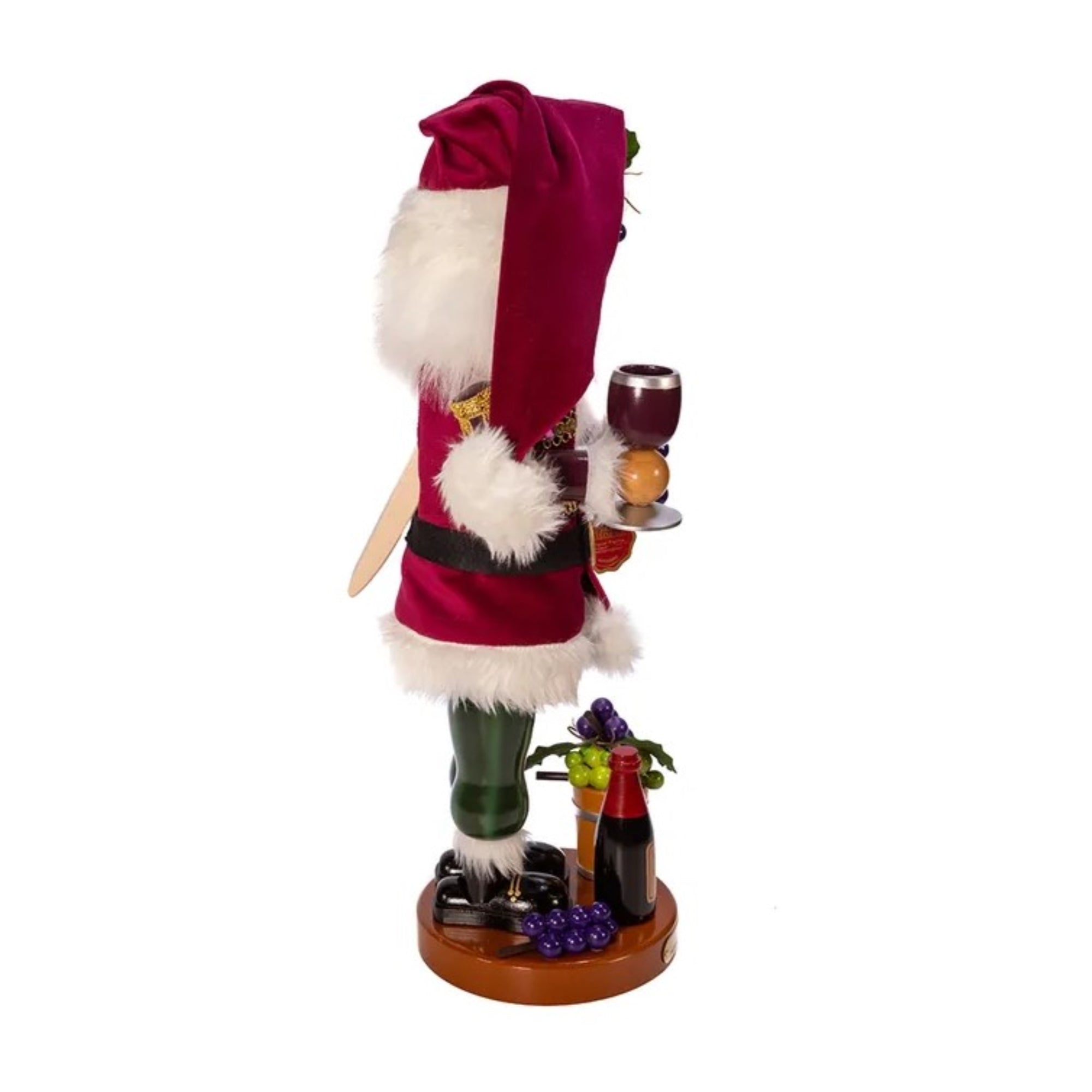 Kurt Adler Hollywood Nutcrackers, The North American Santa Series, 3rd in the Series, Winemaker Nutcracker, 18.25”