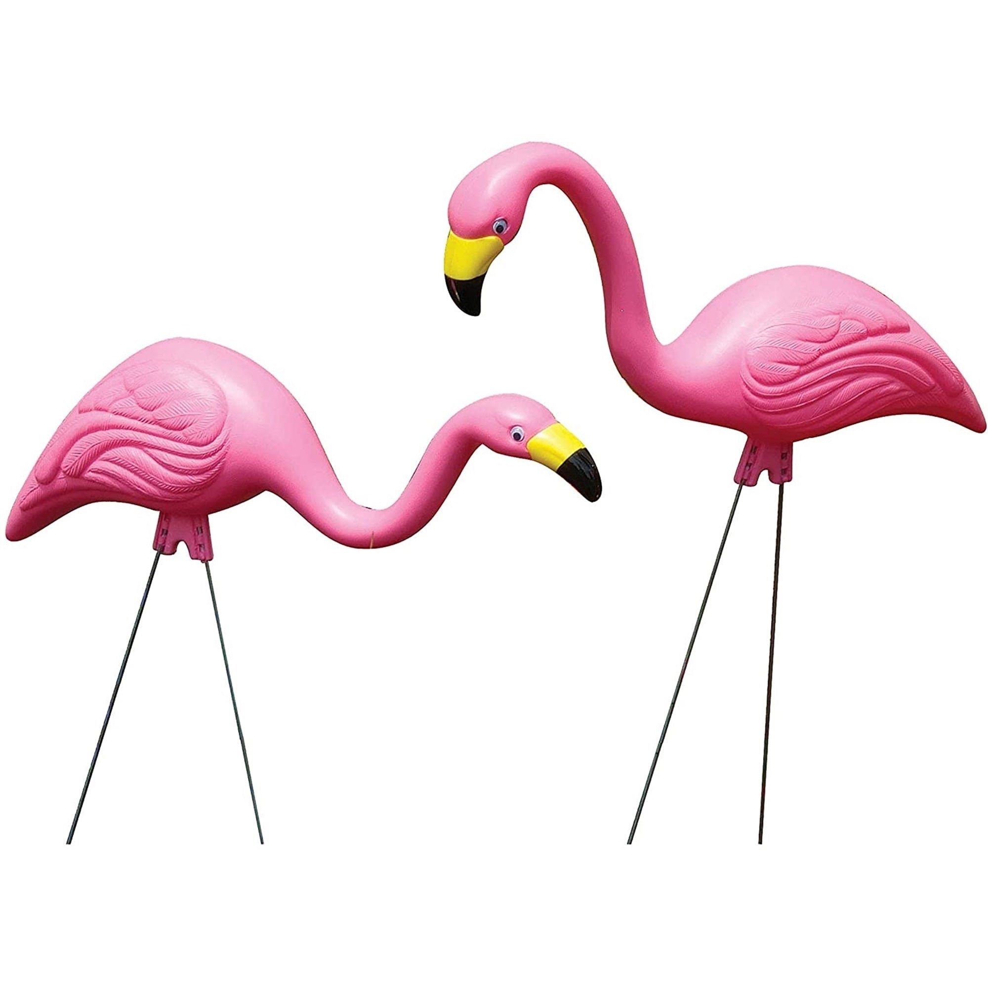 Bloem Pink Flamingo Garden Yard Statues, Set of 2