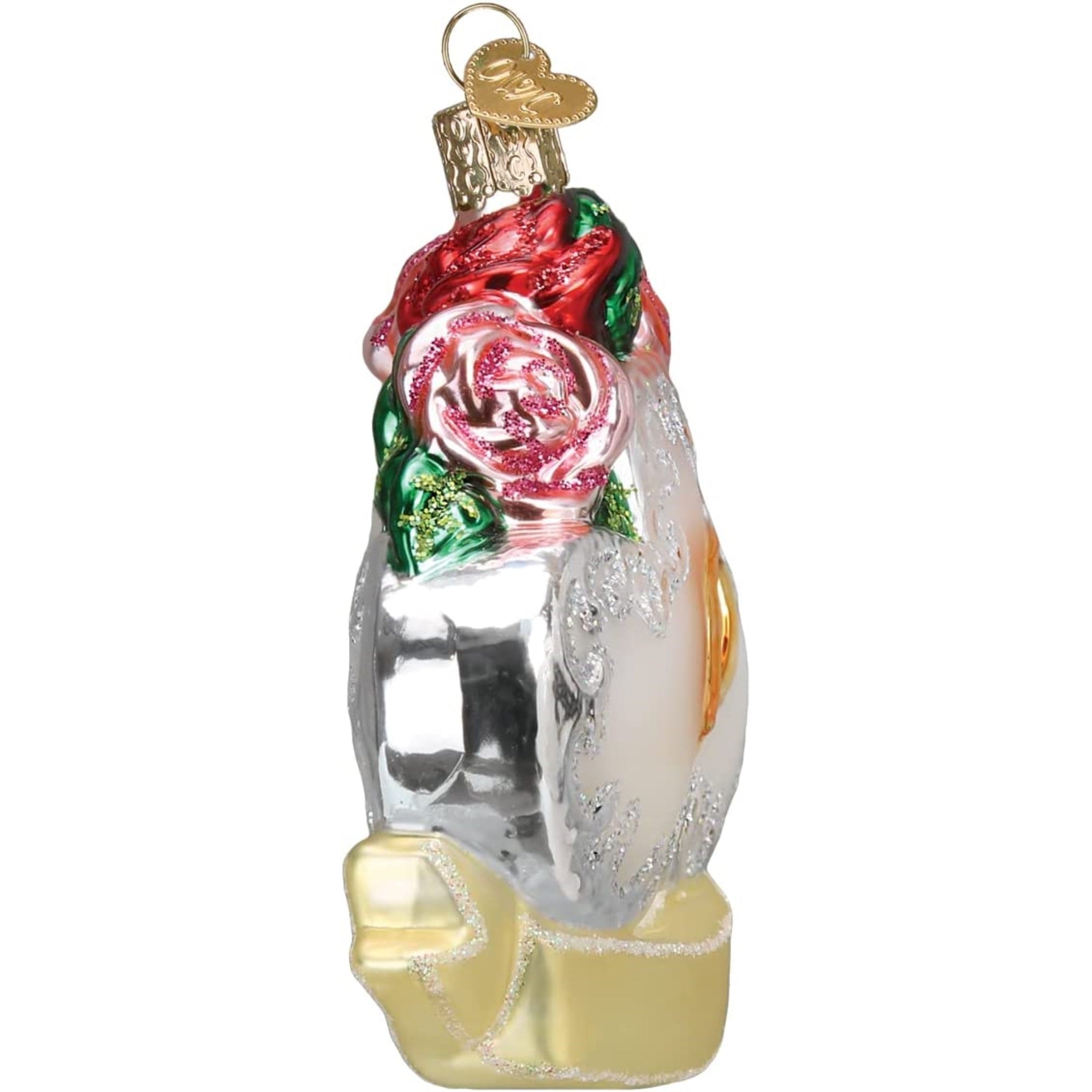 Old World Christmas Blown Glass Christmas Ornament, Couple's First Christmas
