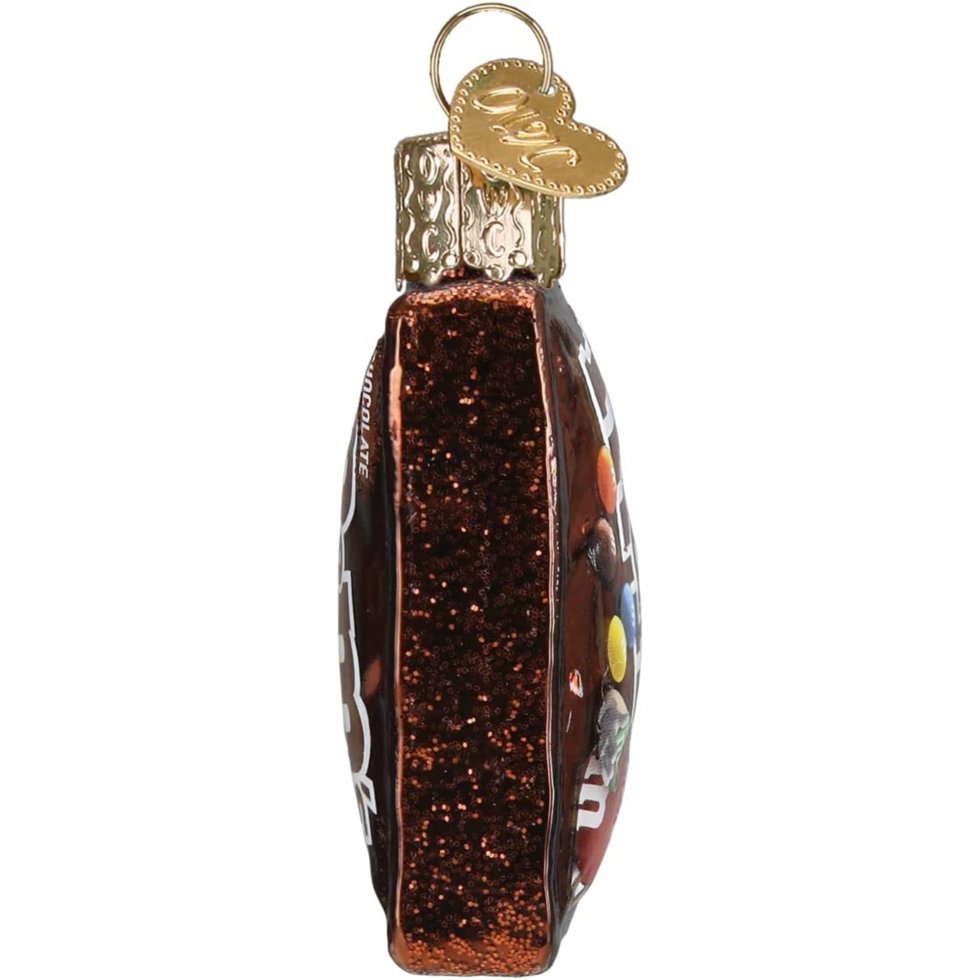 Old World Christmas Mini Blown Glass M&M's Bag Ornament, 2.25"