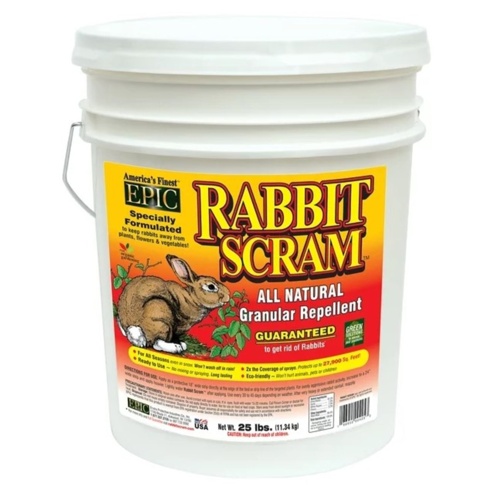 EPIC Rabbit Scram All Natural Granular Repellent Resealable Container