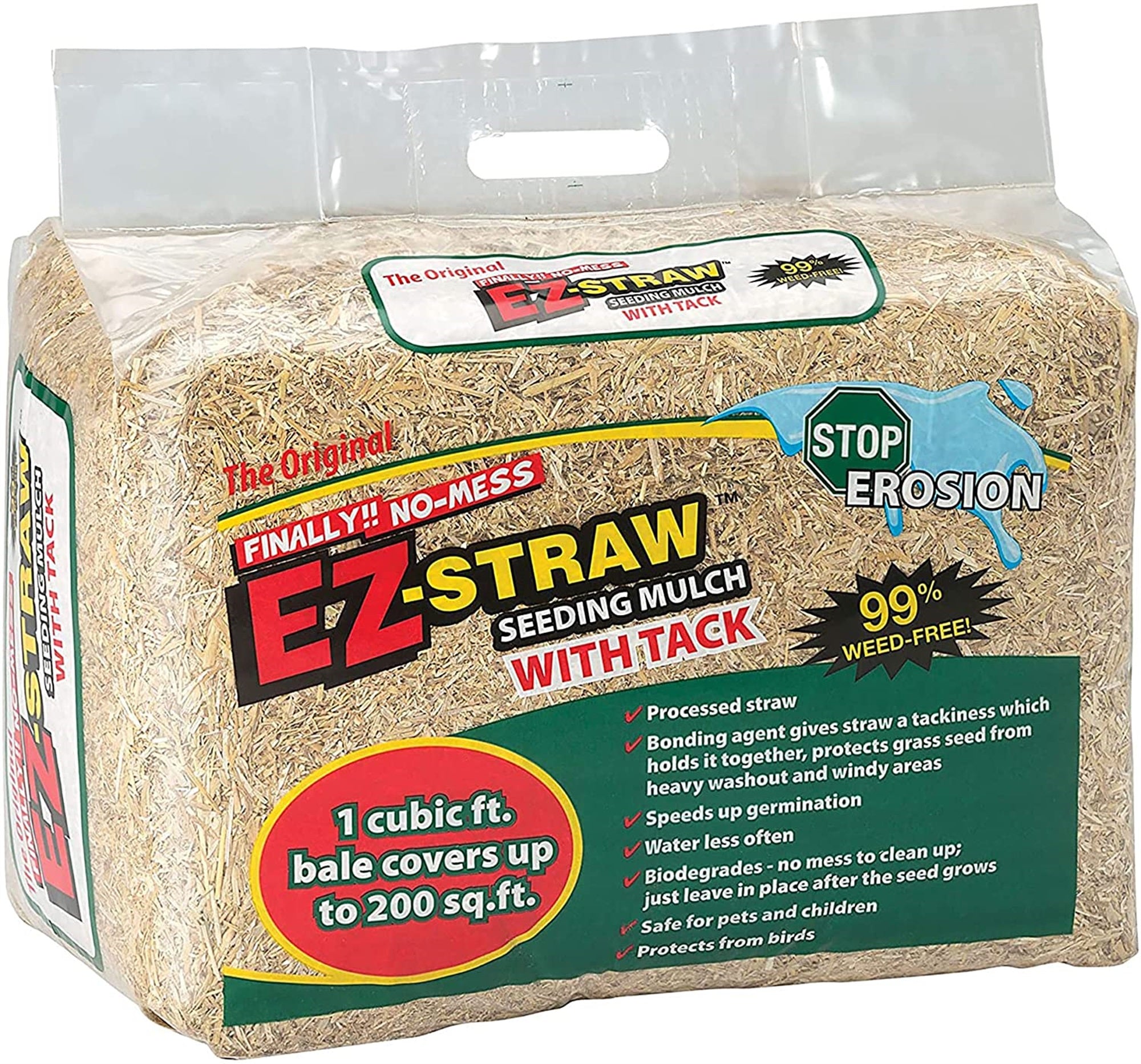 EZ-Straw Seeding Mulch with Tack, 11 lb