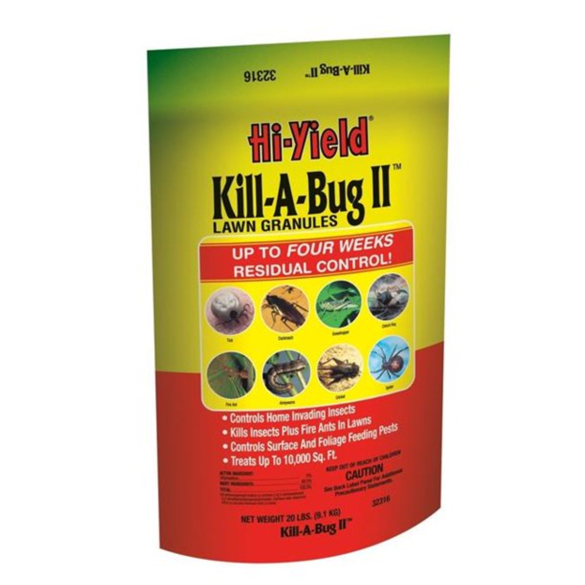 Hi-Yield Kill A Bug II Lawn Granules, 20 lb Bag