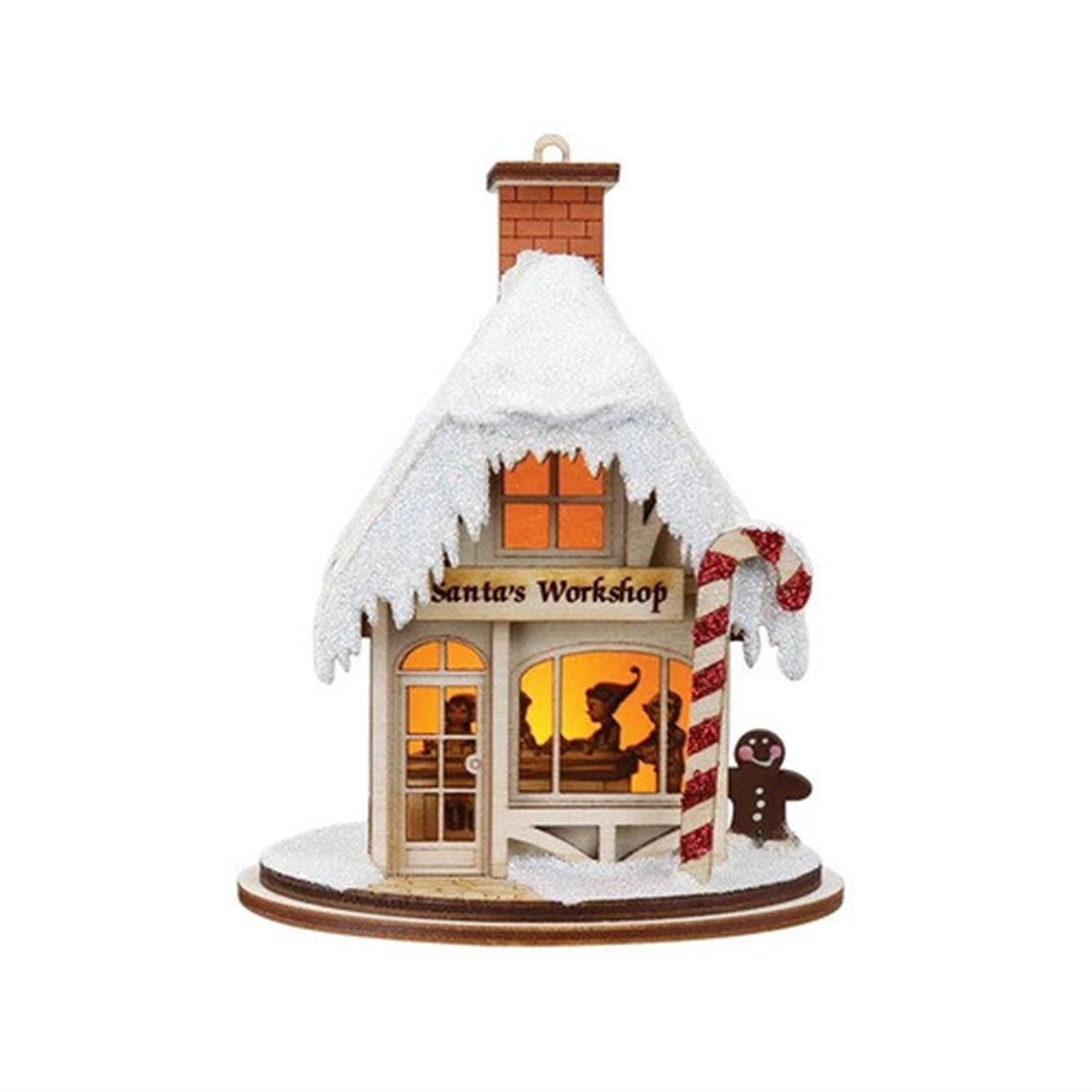 Old World Christmas Santa's Workshop Wood Ornament