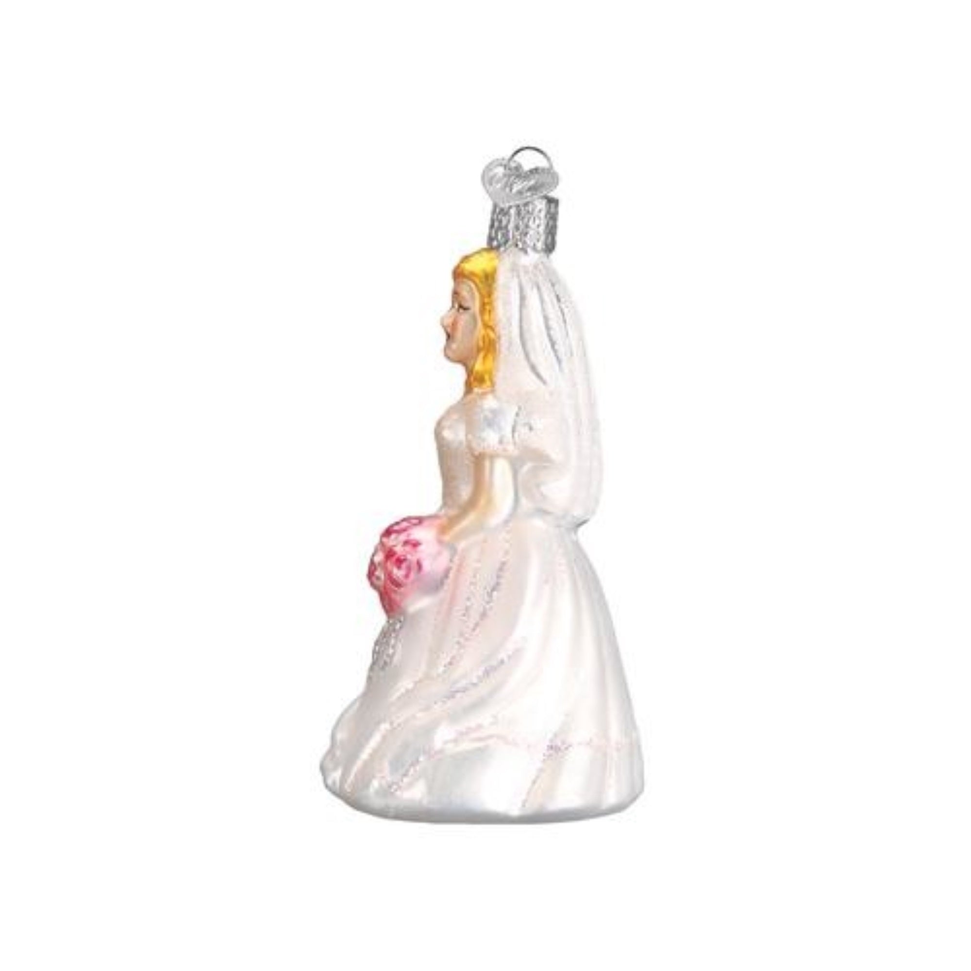 Old World Christmas Blown Glass Christmas Ornament, Blonde Bride