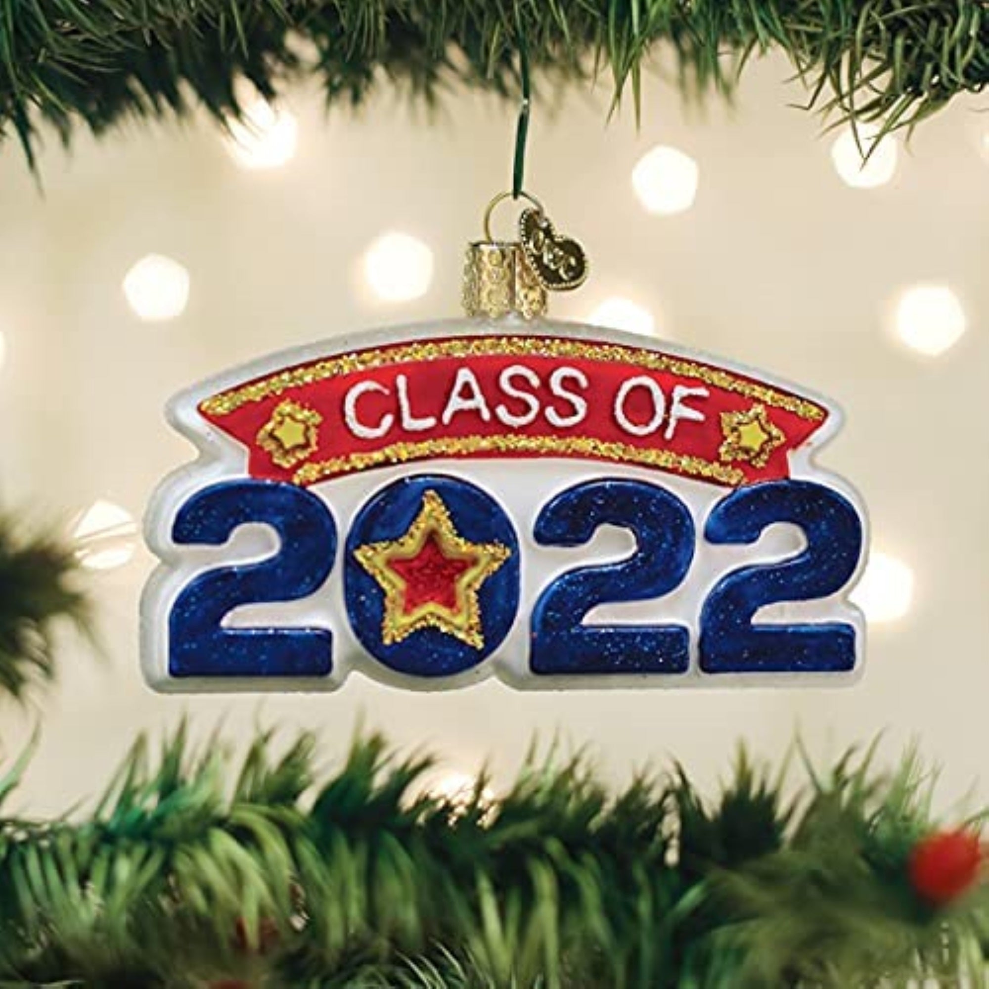 Old World Christmas Glass Blown Ornament, Class of 2022