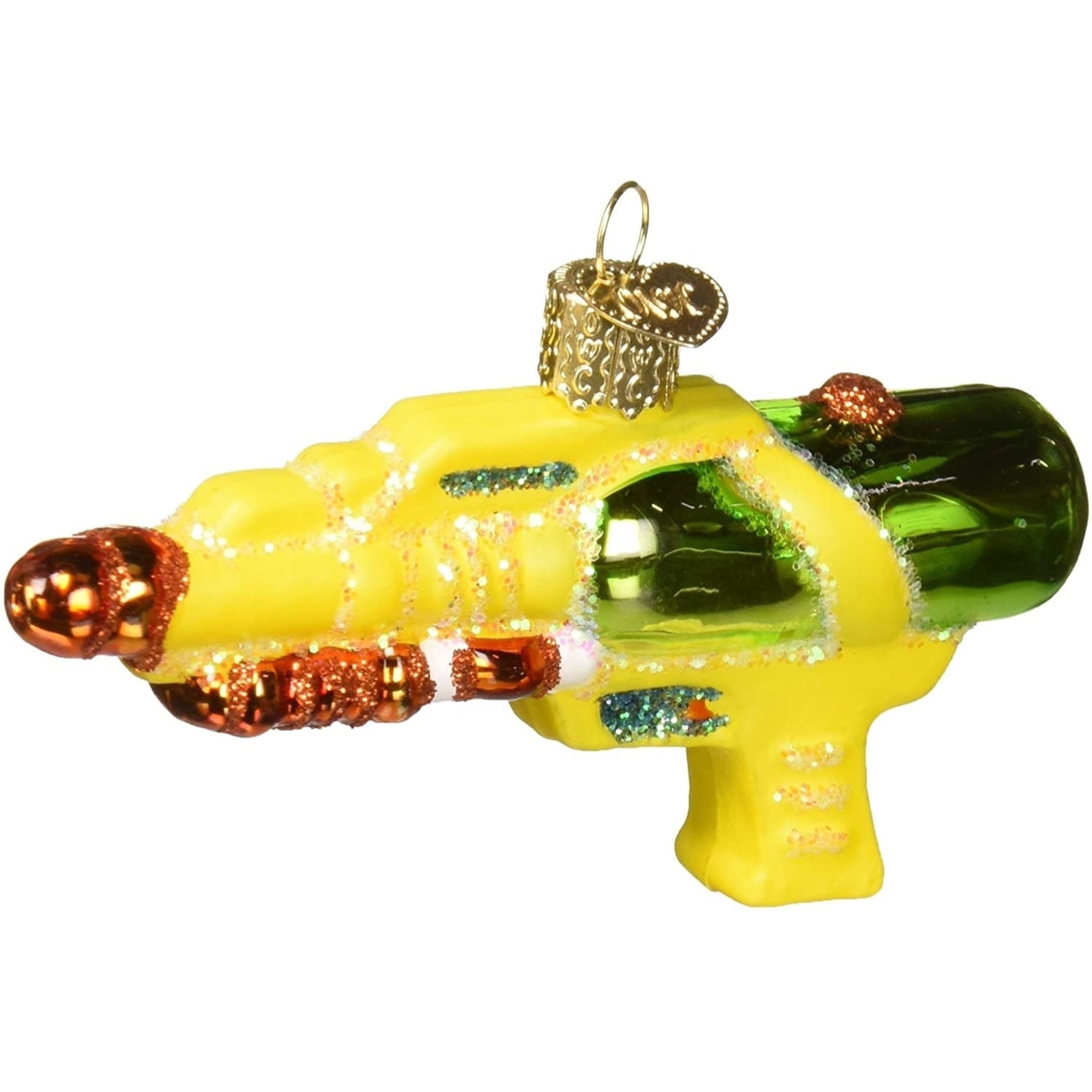 Old World Christmas Glass Blown Squirt Gun Ornament