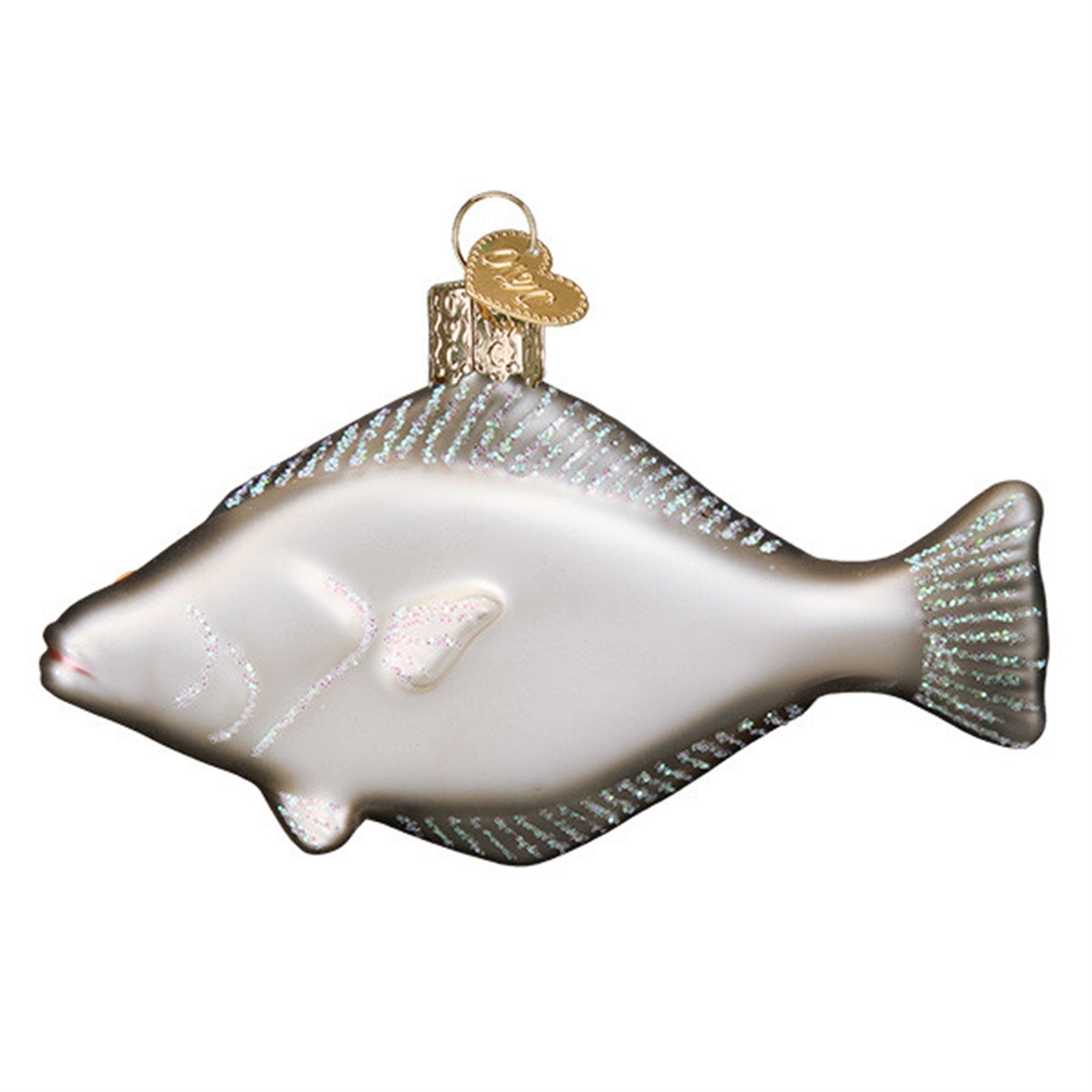 Old World Christmas Pacific Halibut Glass Blown Ornament