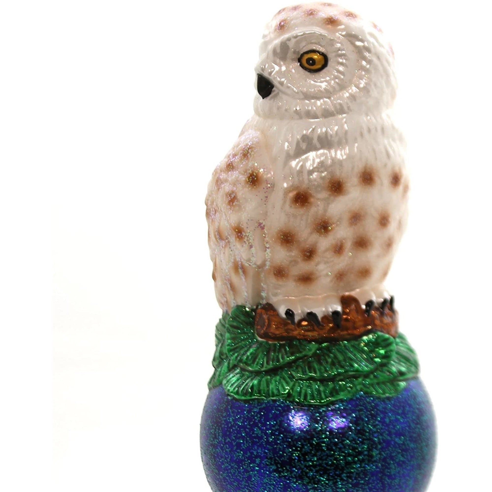 Old World Christmas Glass Blown Owl Tree Topper