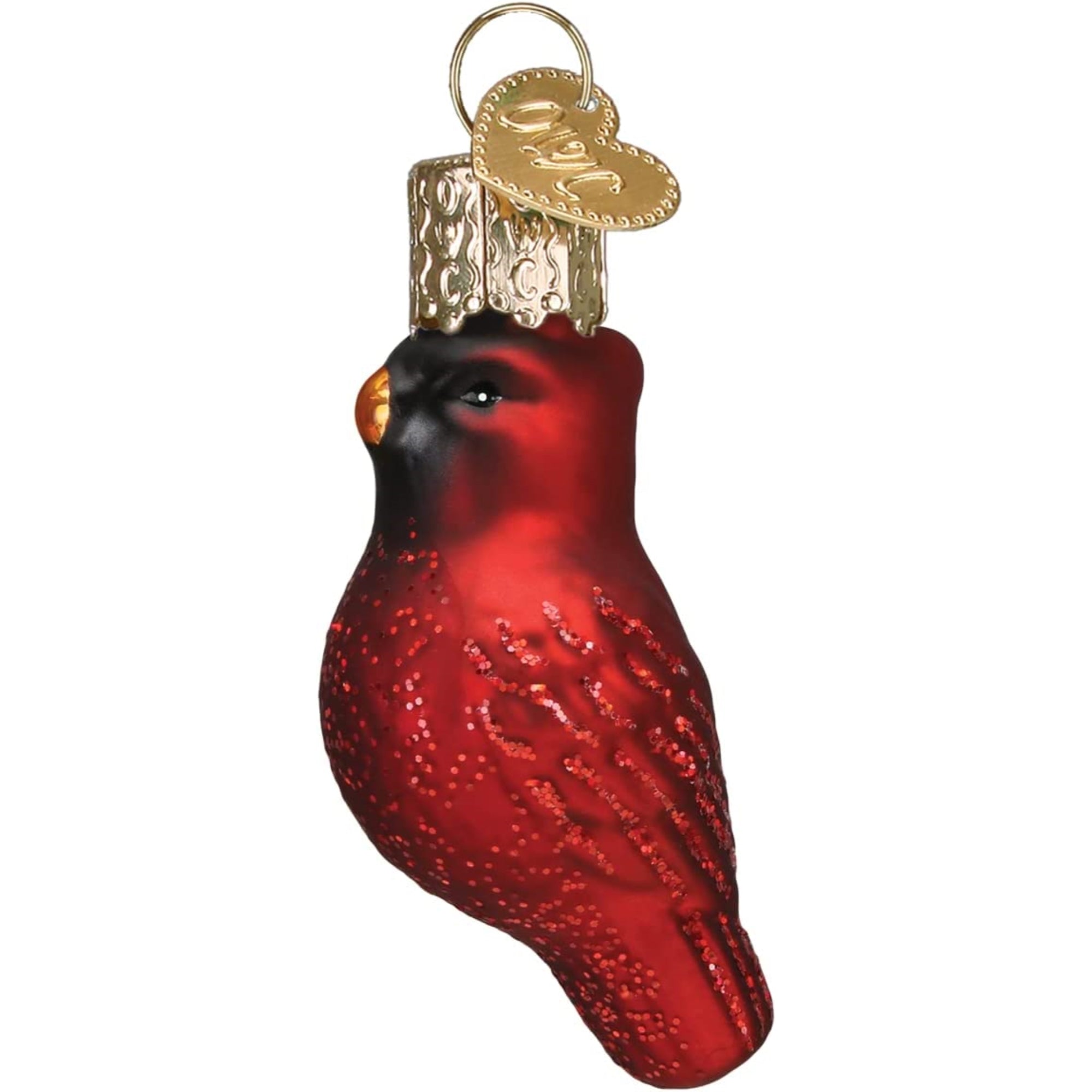 Old World Christmas Mini Glass Blown Cardinal Ornament, 2.25"