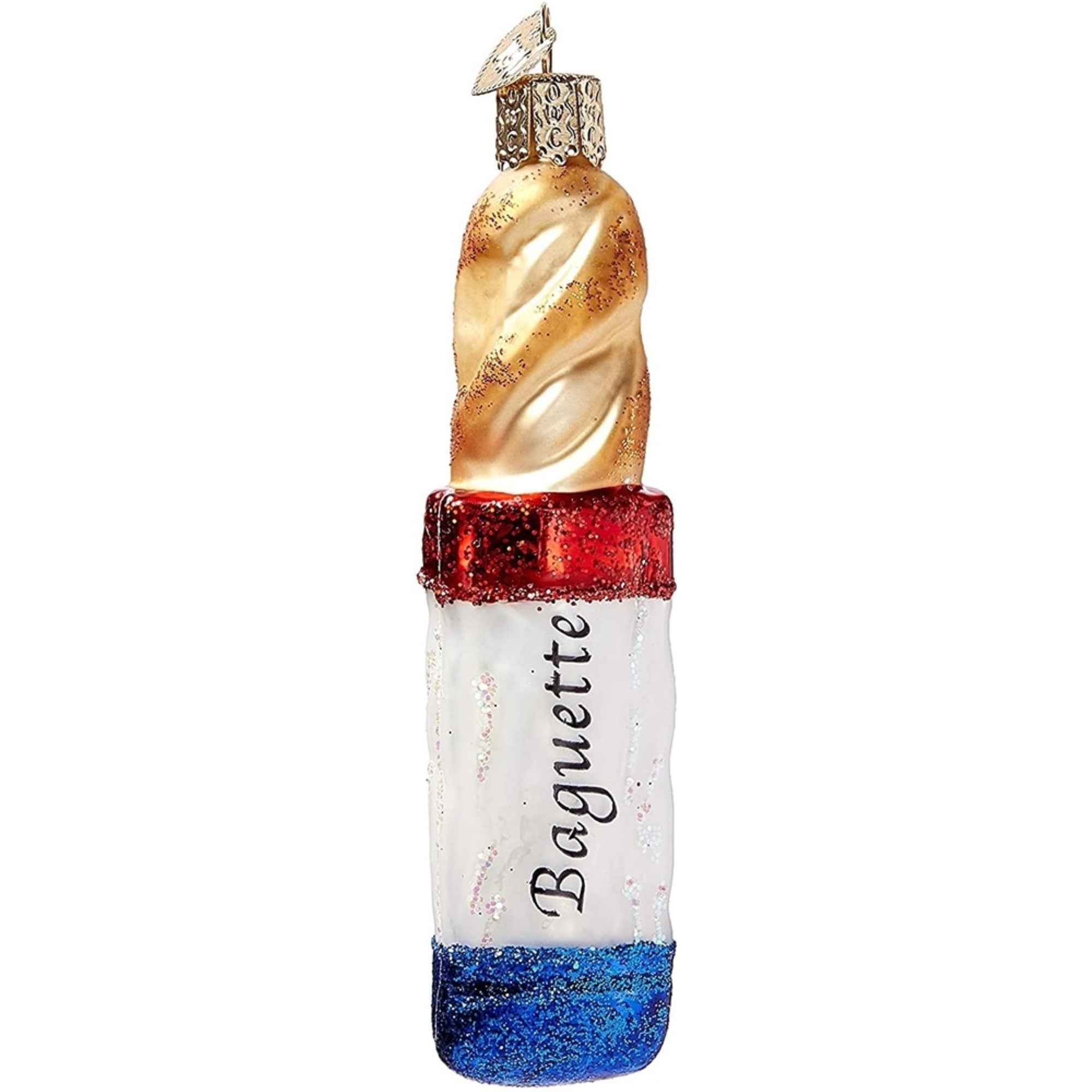 Old World Christmas Glass Blown Baguette Ornament