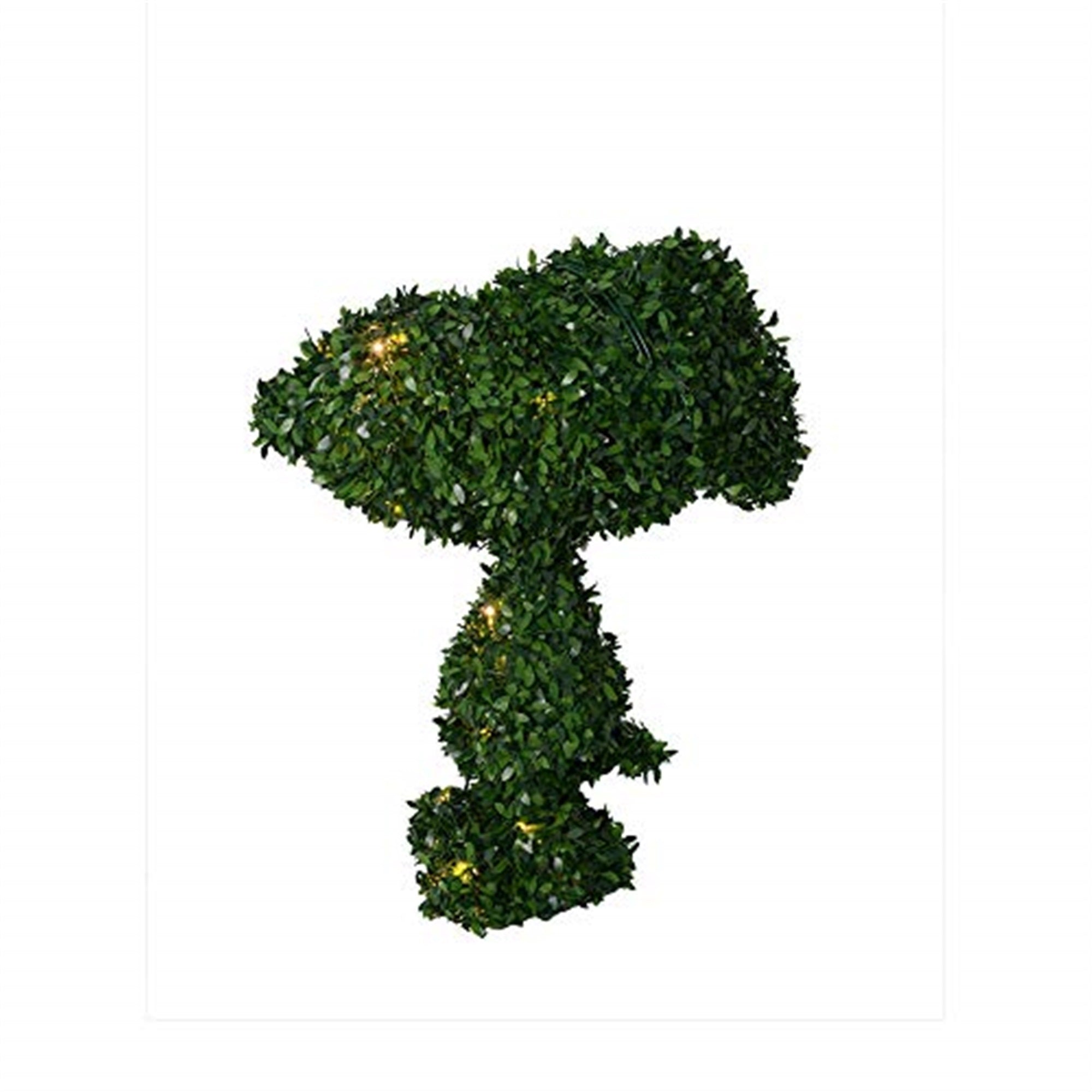 ProductWorks Peanuts Snoopy Pre-Lit 30 LED, Artificial Outdoor Yard Topiary 24"