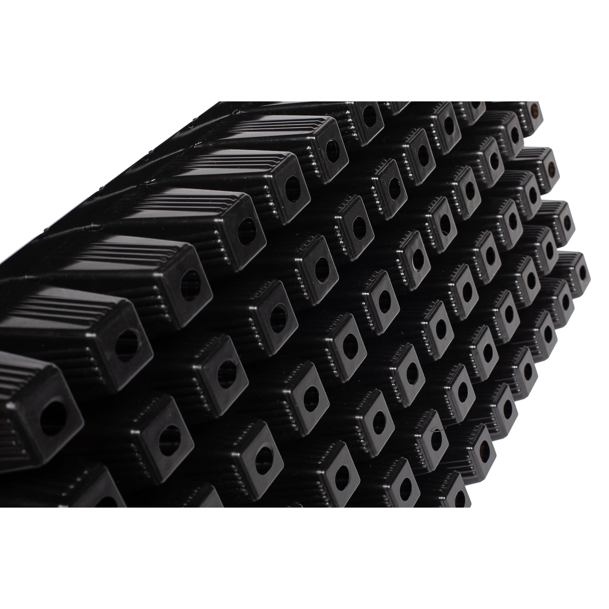 Sunpack 21"x11" 72-Cell Extra Strength Square Insert, for Greenhouses, Gardening, and Seedlings, Black, Fits 10"x20" Trays
