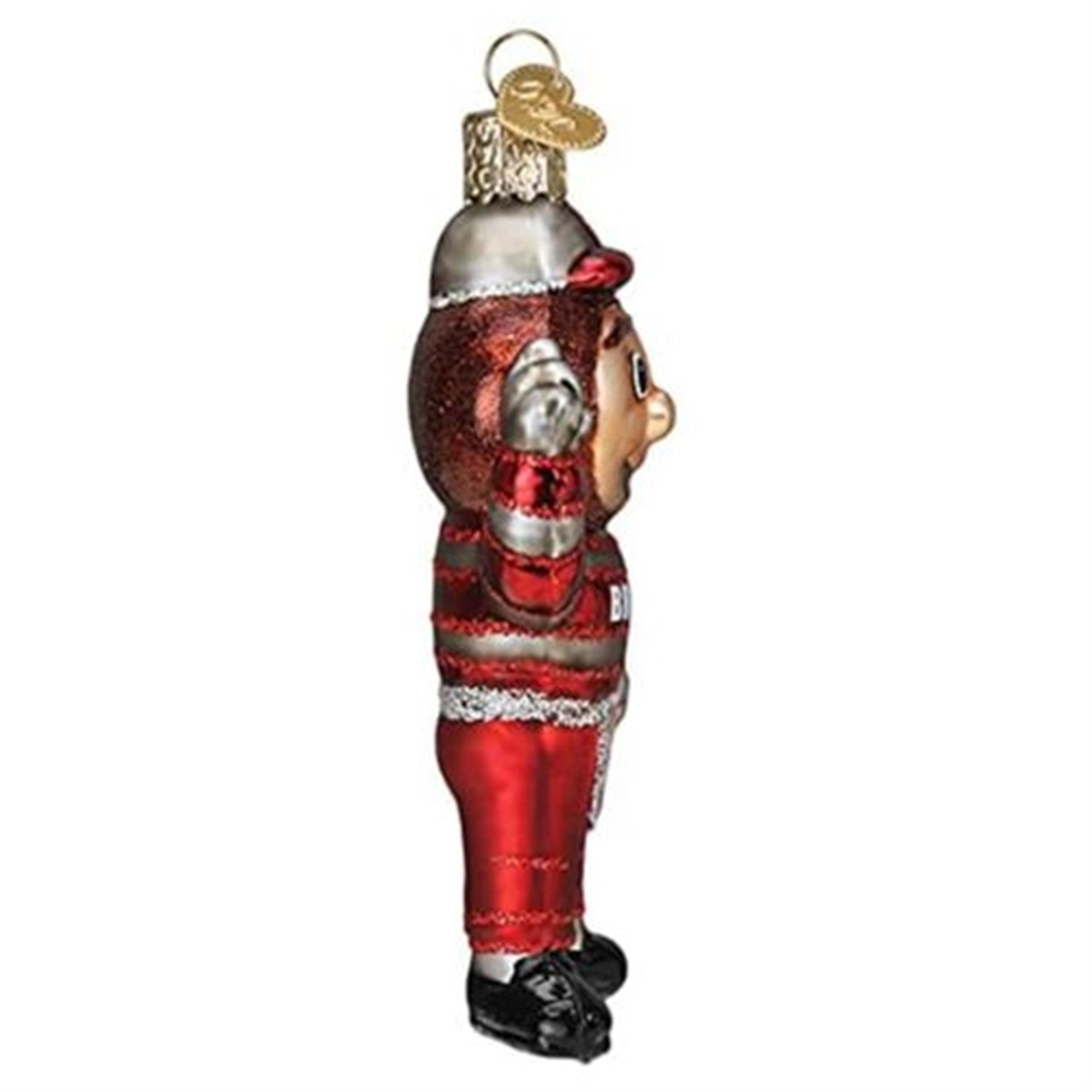 Old World Christmas Glass Blown Ornament, Ohio State Brutus Buckeye