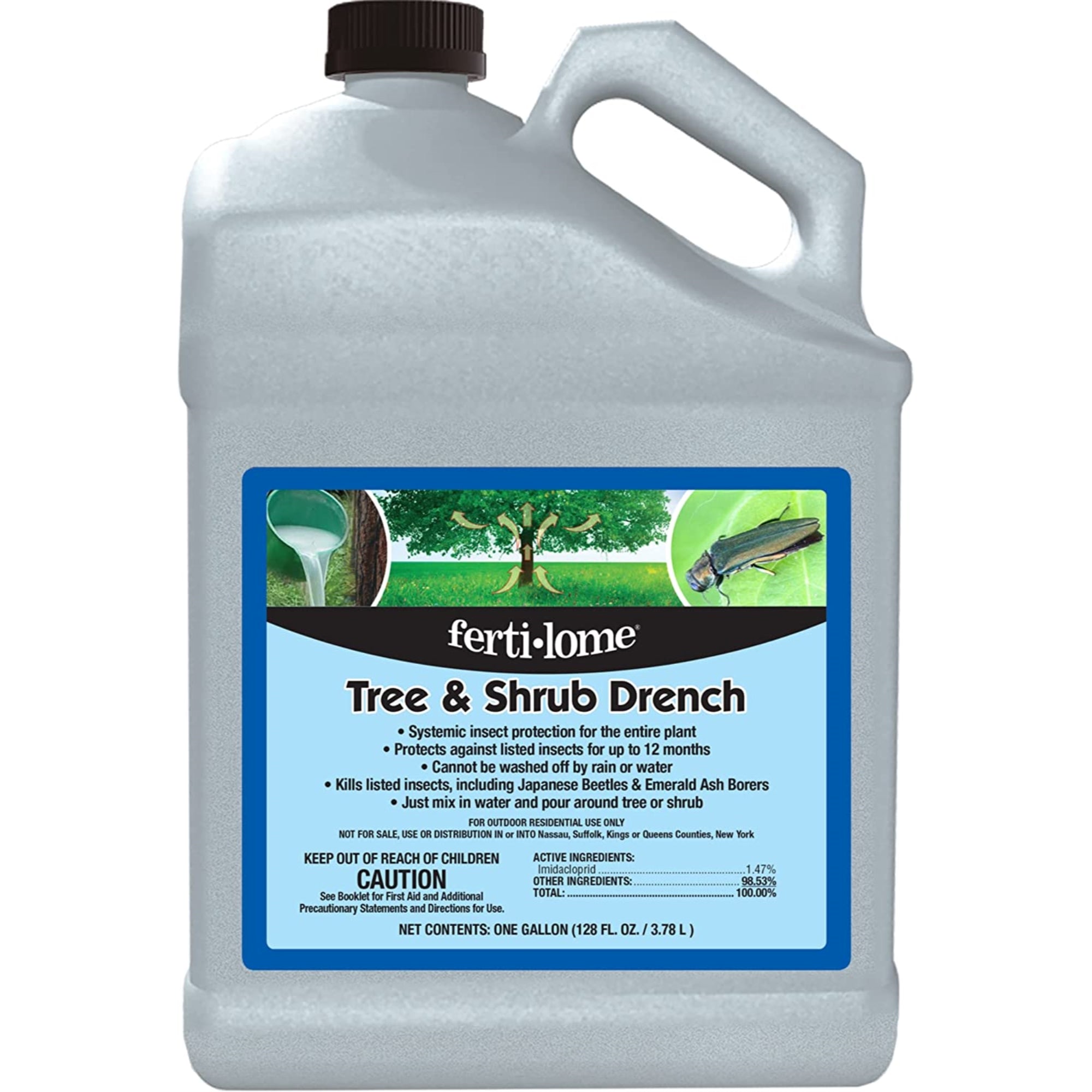 Fertilome Tree & Shrub Drench, 1 fluid gallon (128 FL. OZ. / 3.78 L)