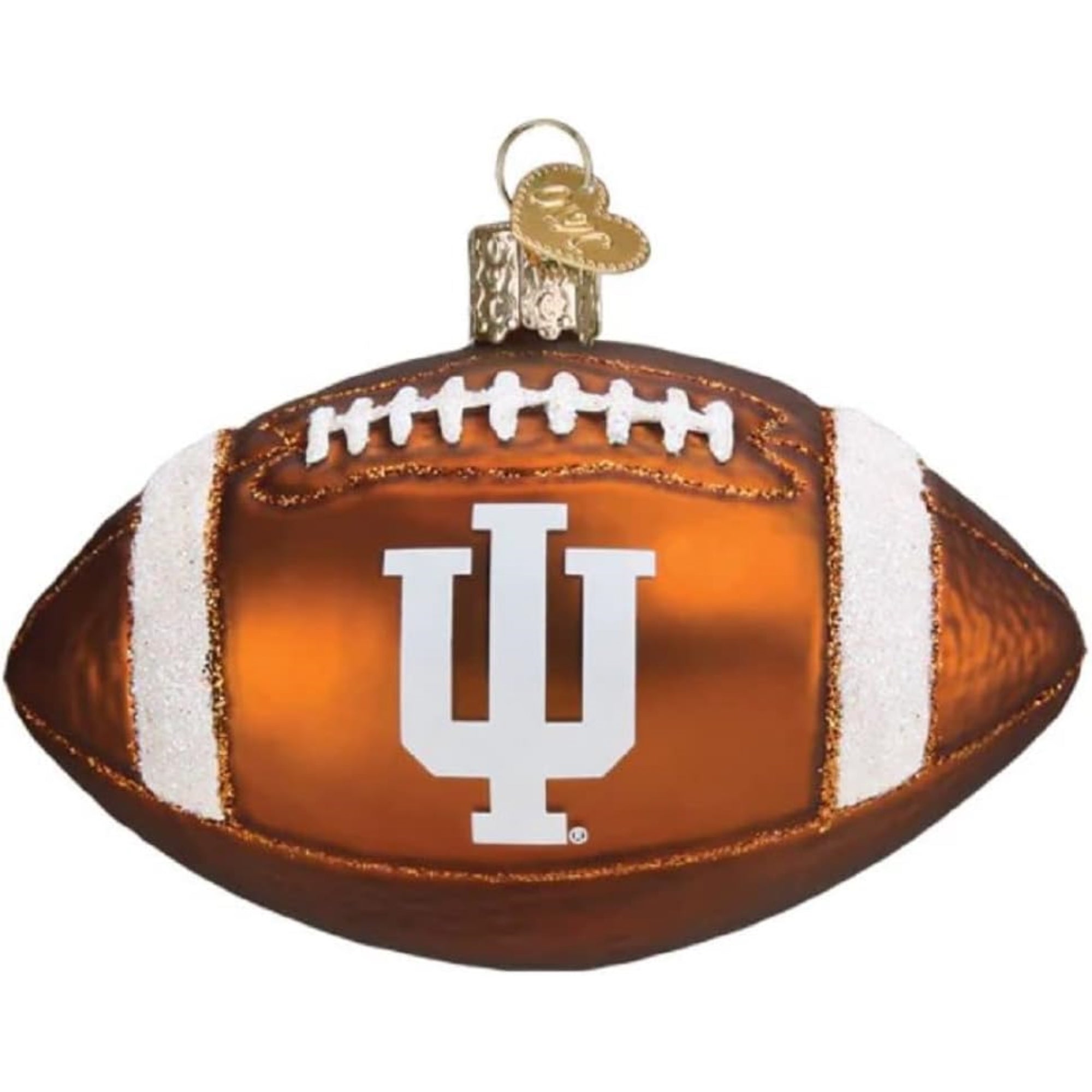 Old World Christmas Indiana Football Glass Blown Ornament for Christmas Tree