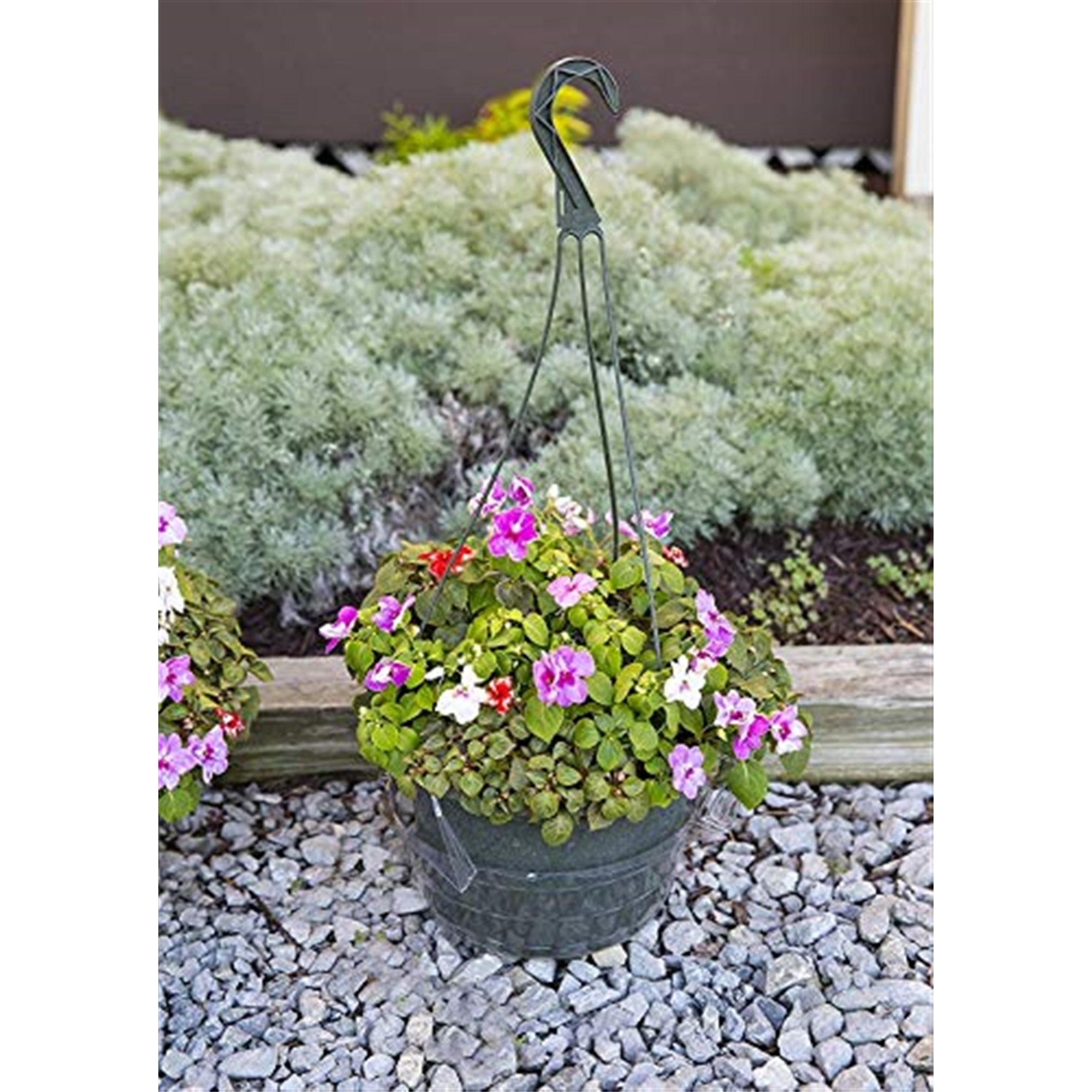 Curtis Wagner Clear Plastic Hanging Basket Drip Pan Saucer, Clip On, 10" (Pack of 10)