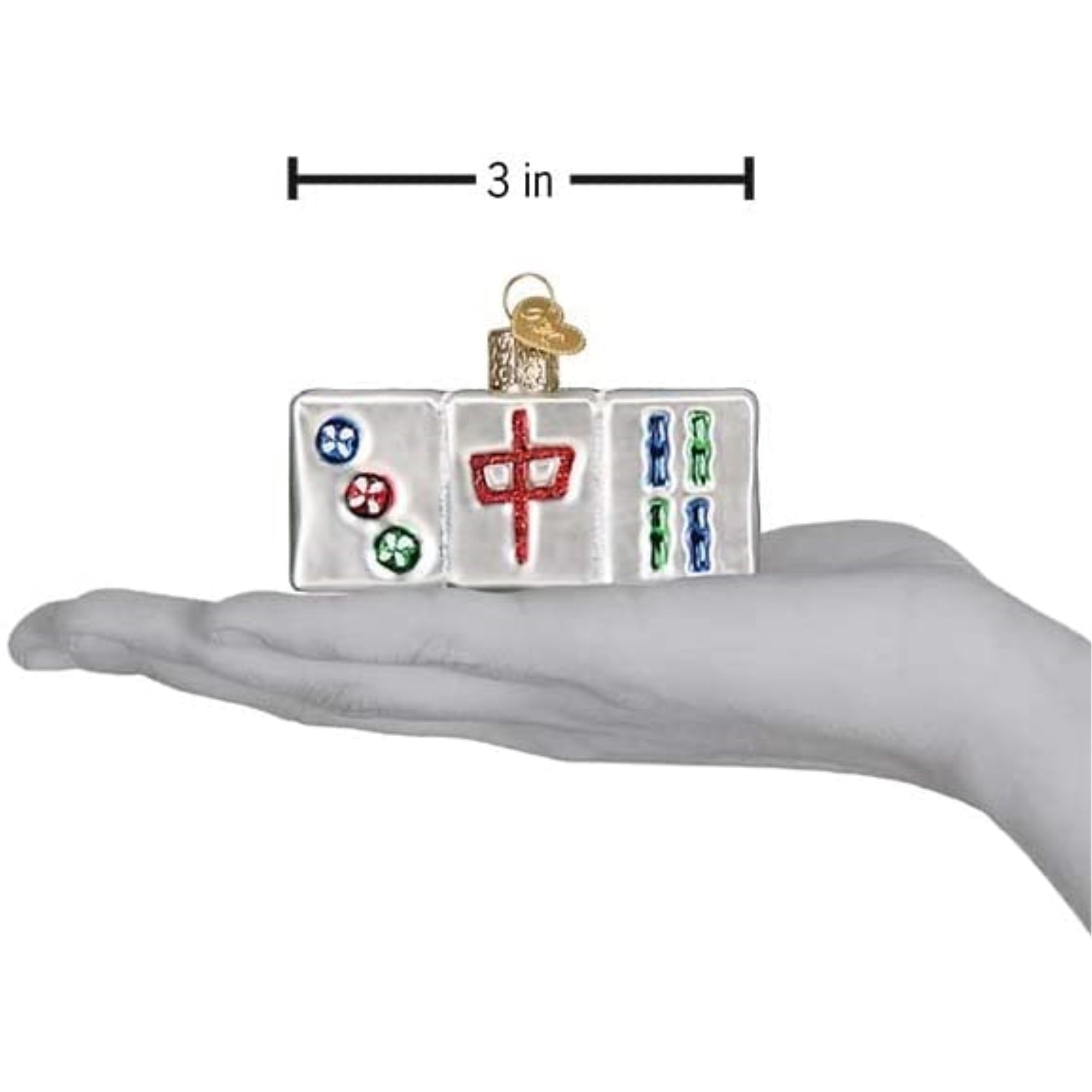 Old World Christmas Glass Blown Tree Ornament, Mahjong