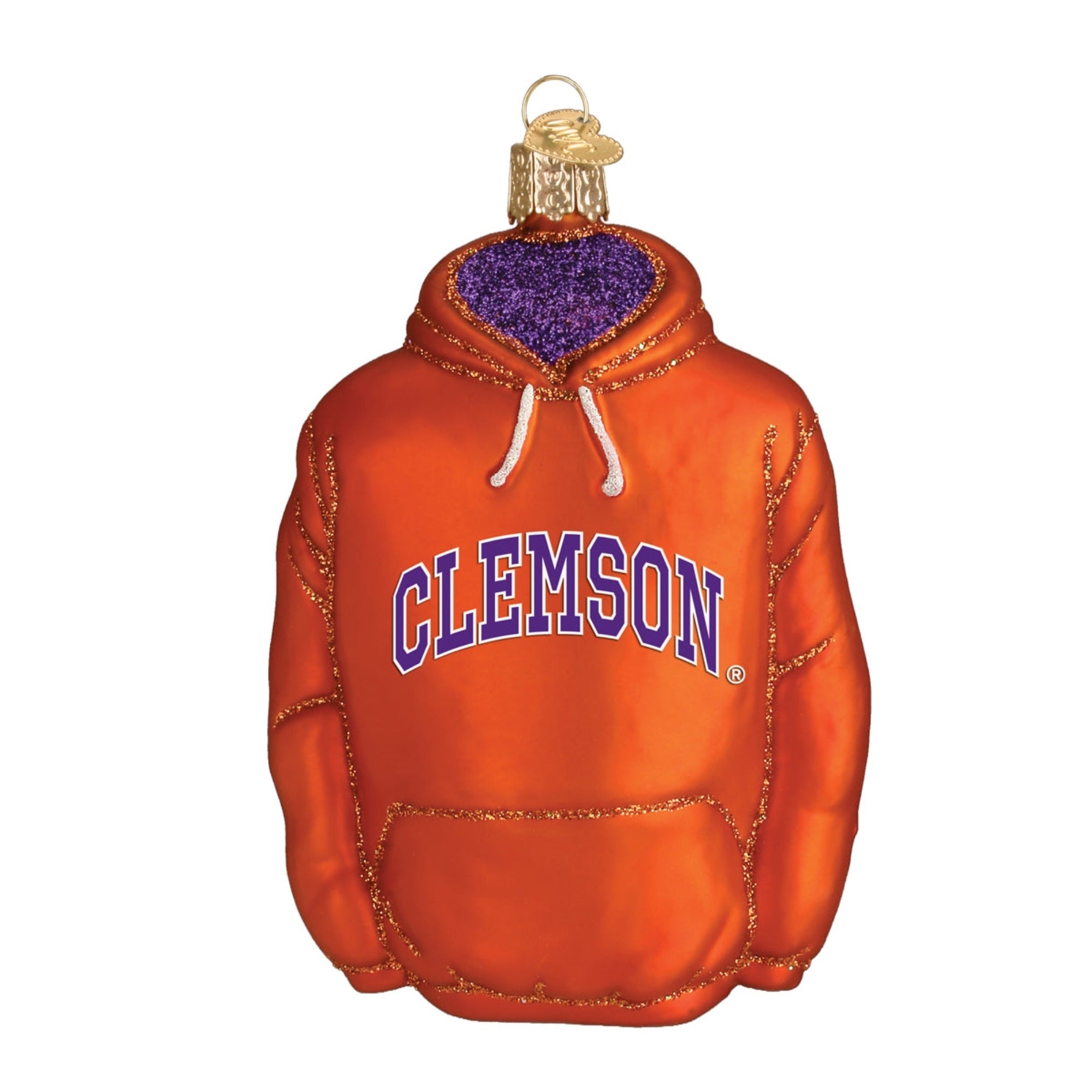 Old World Christmas Hanging Glass Tree Ornament, Clemson University Hoodie