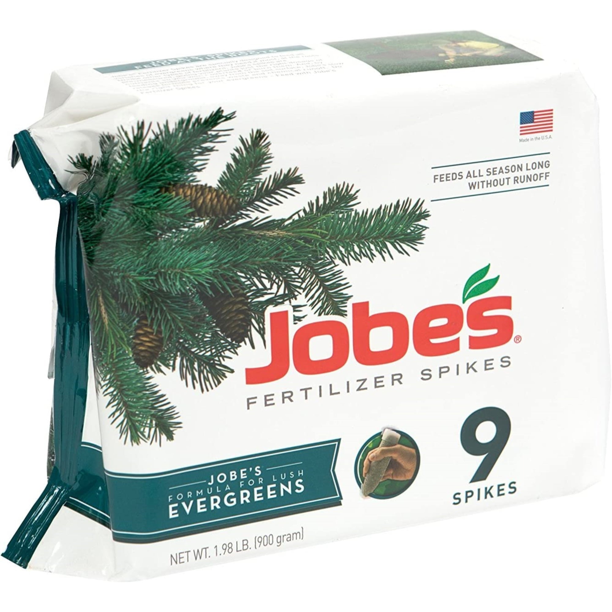 Jobe's Slow Release Fertilizer Spikes For Evergreen, Cypress, Juniper, Magnolia Trees, 9 Count