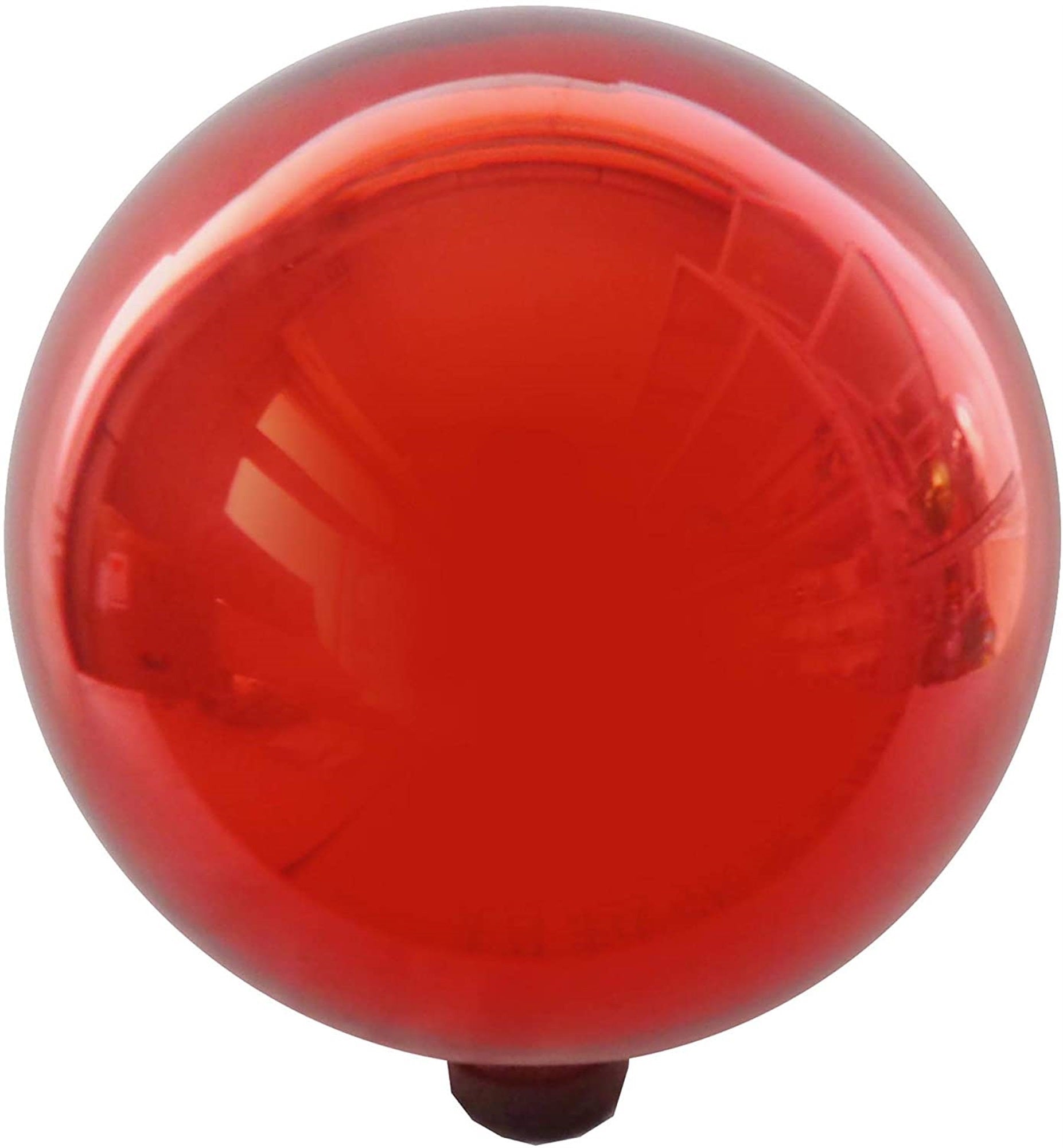 Gardener's Select Glass Gazing Globe, Metallic Red, 10"