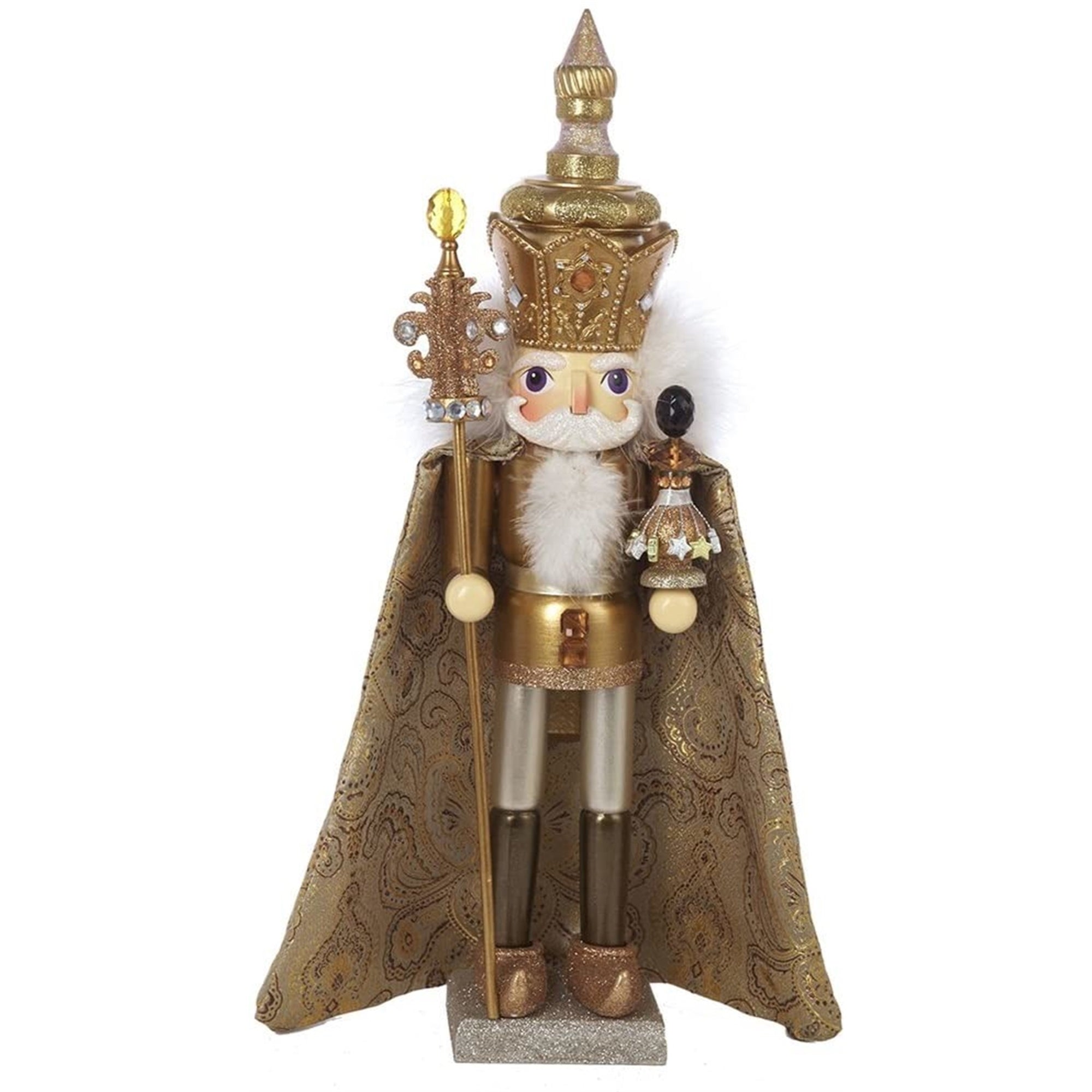 Kurt Adler Hollywood Gold King Nutcracker, 18"