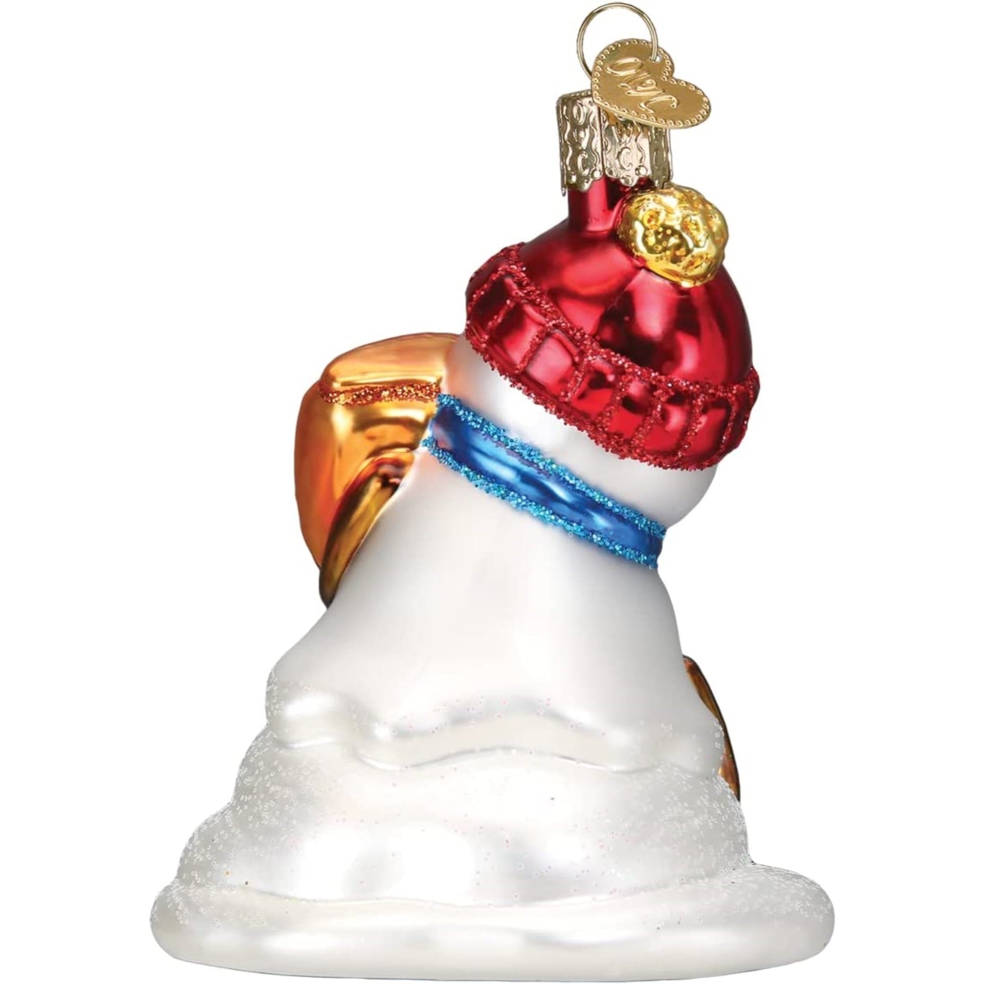 Old World Christmas Blown Glass Christmas Ornaments, Flamin Hot Cheetos Snowman