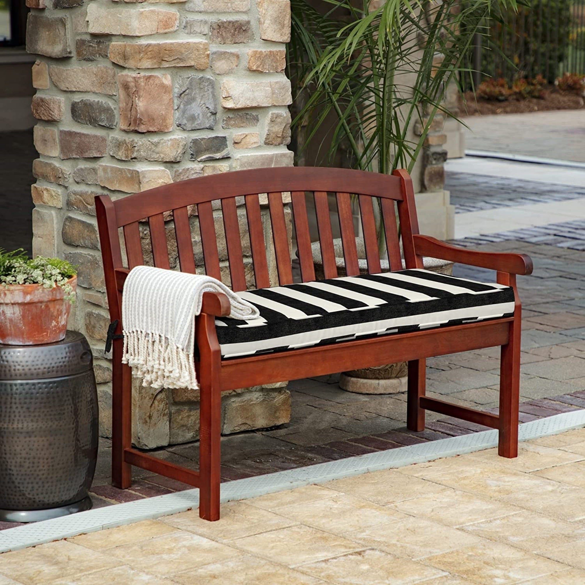 Arden Selections ProFoam EverTru Outdoor Patio Bench Cushion,  46" x 18"