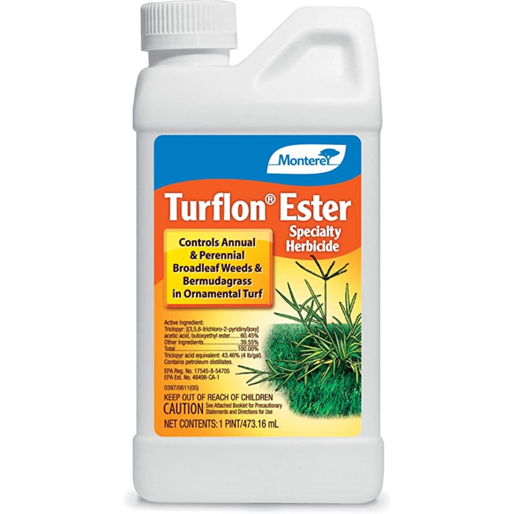 Monterey Turflon Ester Specialty Herbicide Concentrate Broadleaf Weed Killer, 16 oz