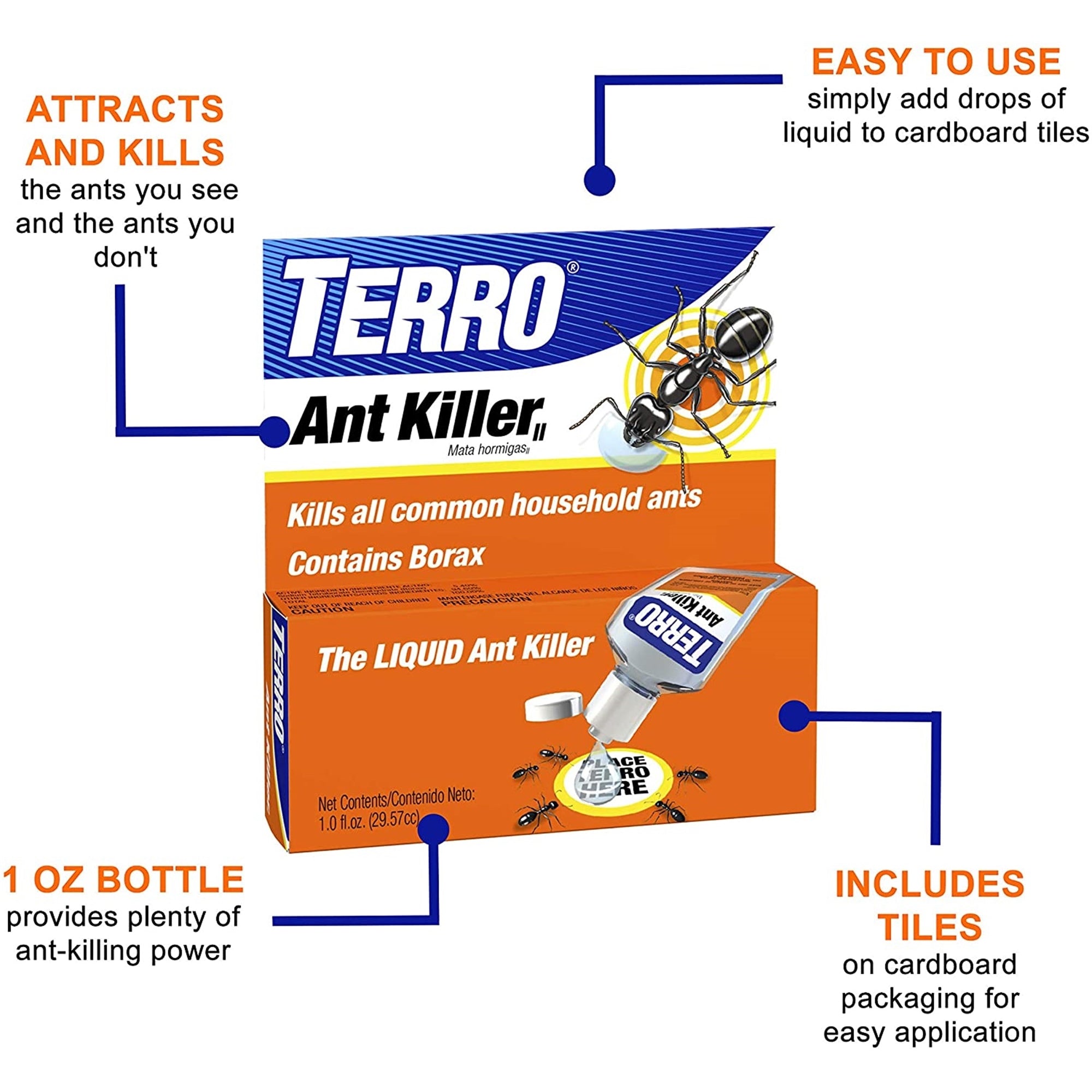 TERRO Liquid Ant Killer, 1 oz (pack of 1)