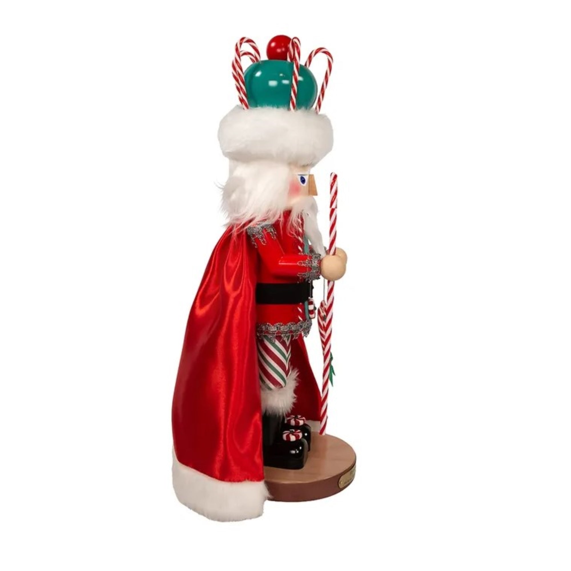 Steinbach Limited Edition Big Nutcracker, North American Santa Series, 7th in the Series, Peppermint King Santa, 16"