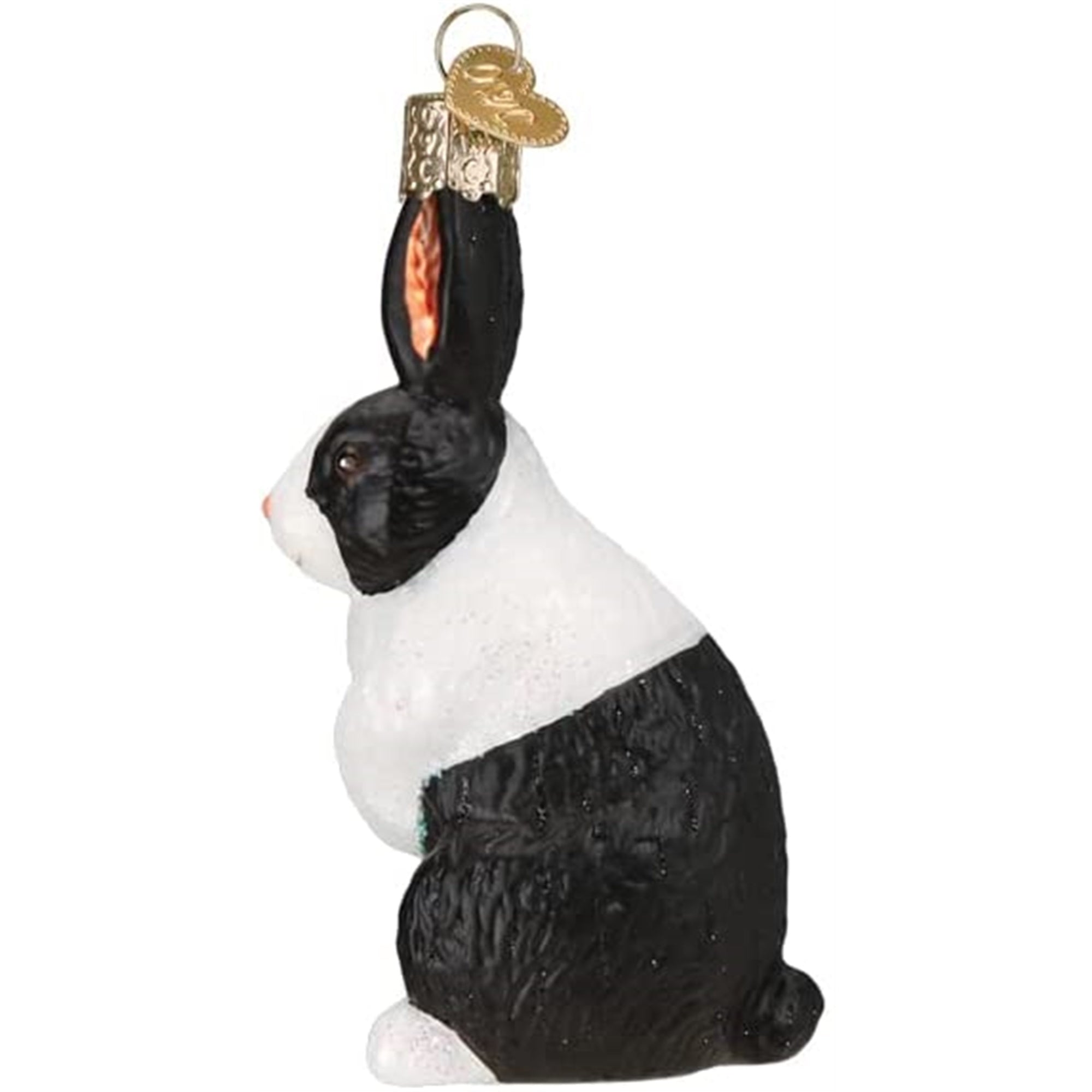 Old World Christmas Hanging Glass Tree Ornament, Dutch Rabbit