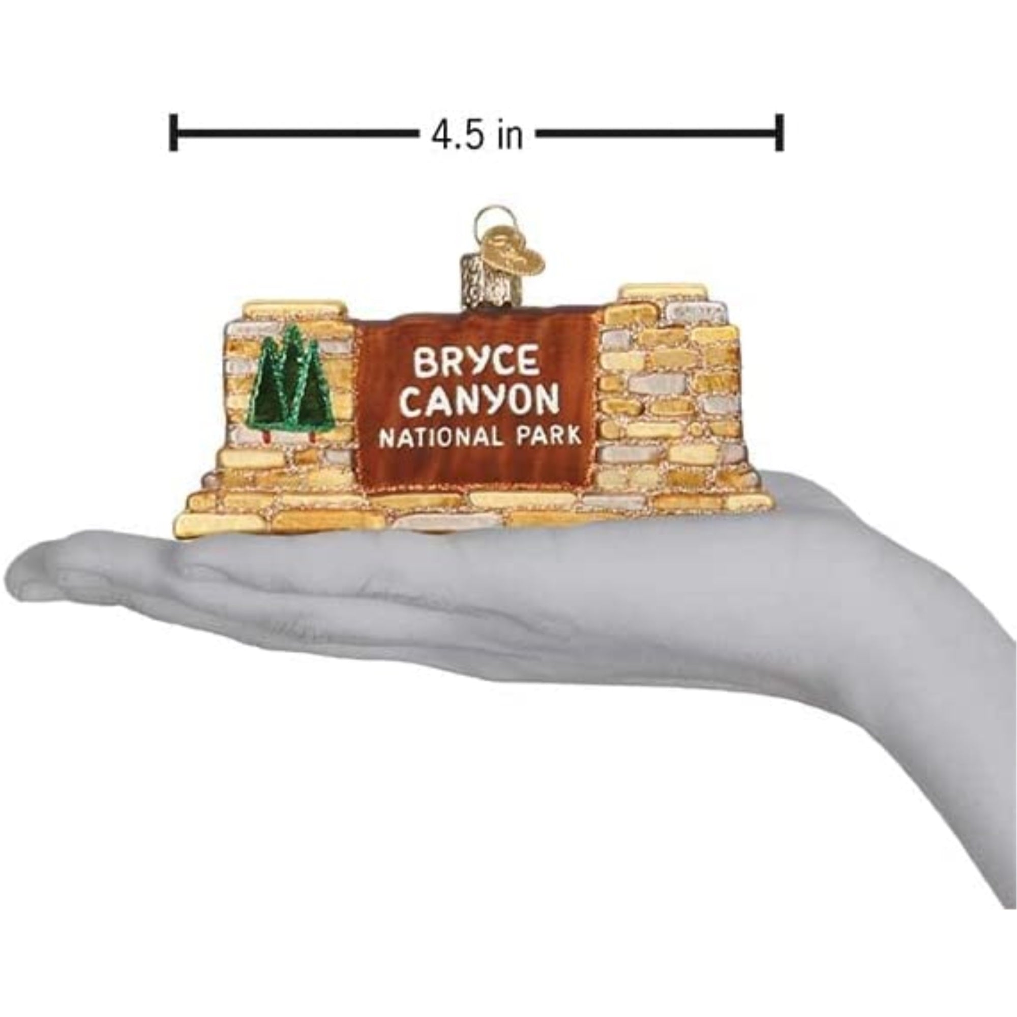 Old World Christmas Glass Blown Tree Ornament, Bryce Cannon National Park