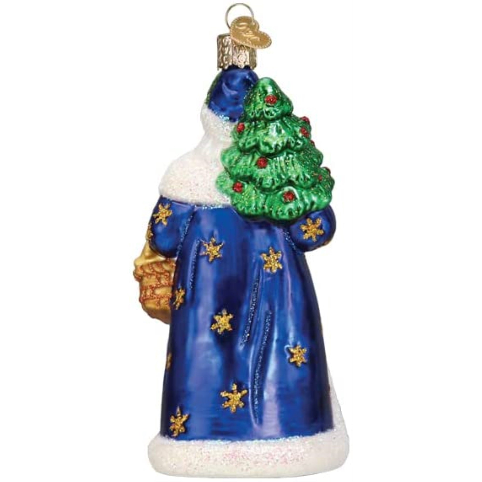 Old World Christmas Glass Blown Tree Ornament, Regal Father Christmas