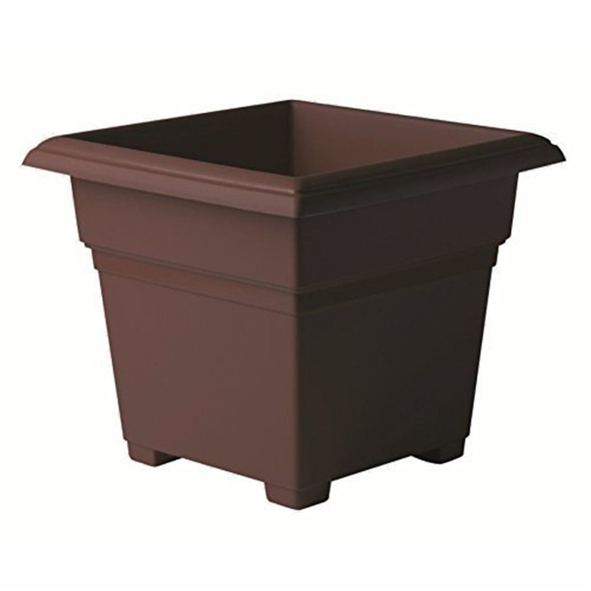 Novelty Countryside Square Tub Planter, Brown, 14 Inch
