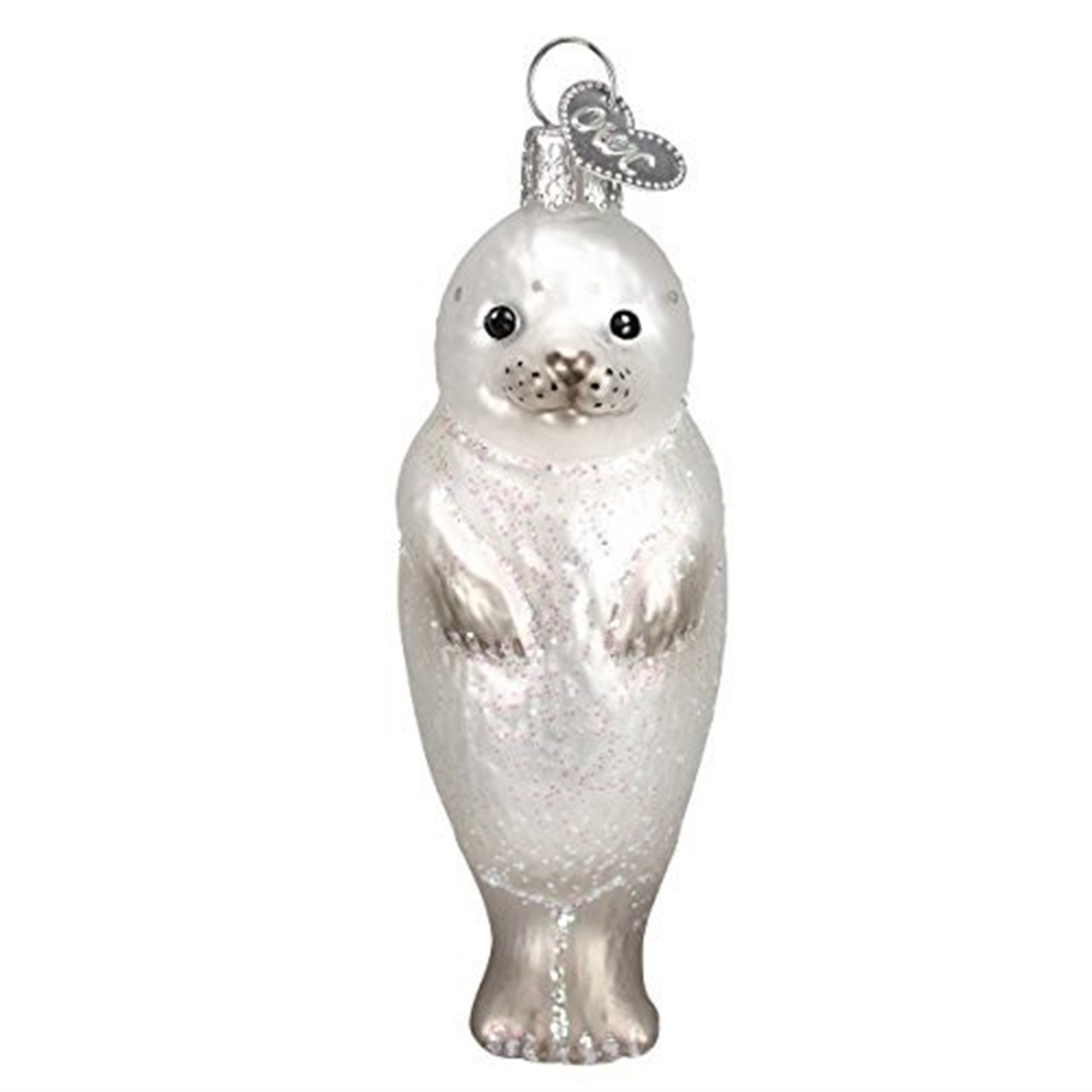 Old World Christmas Seal Pup Glass Blown Ornament