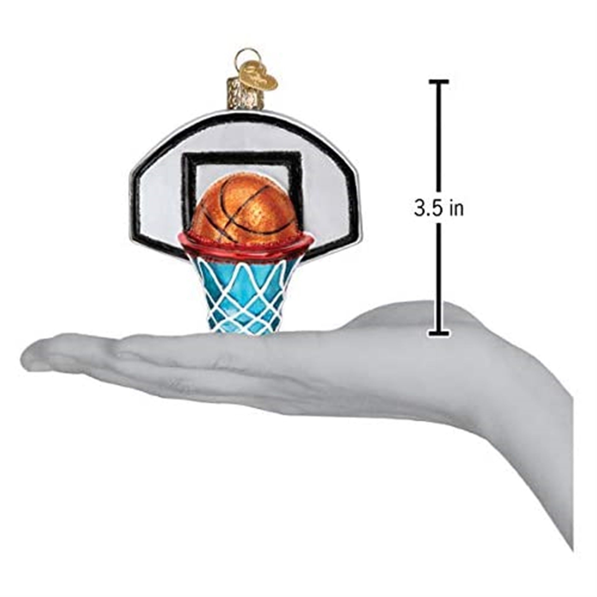 Old World Christmas Ornaments Basketball Hoop Glass Blown Ornaments for Christmas Tree