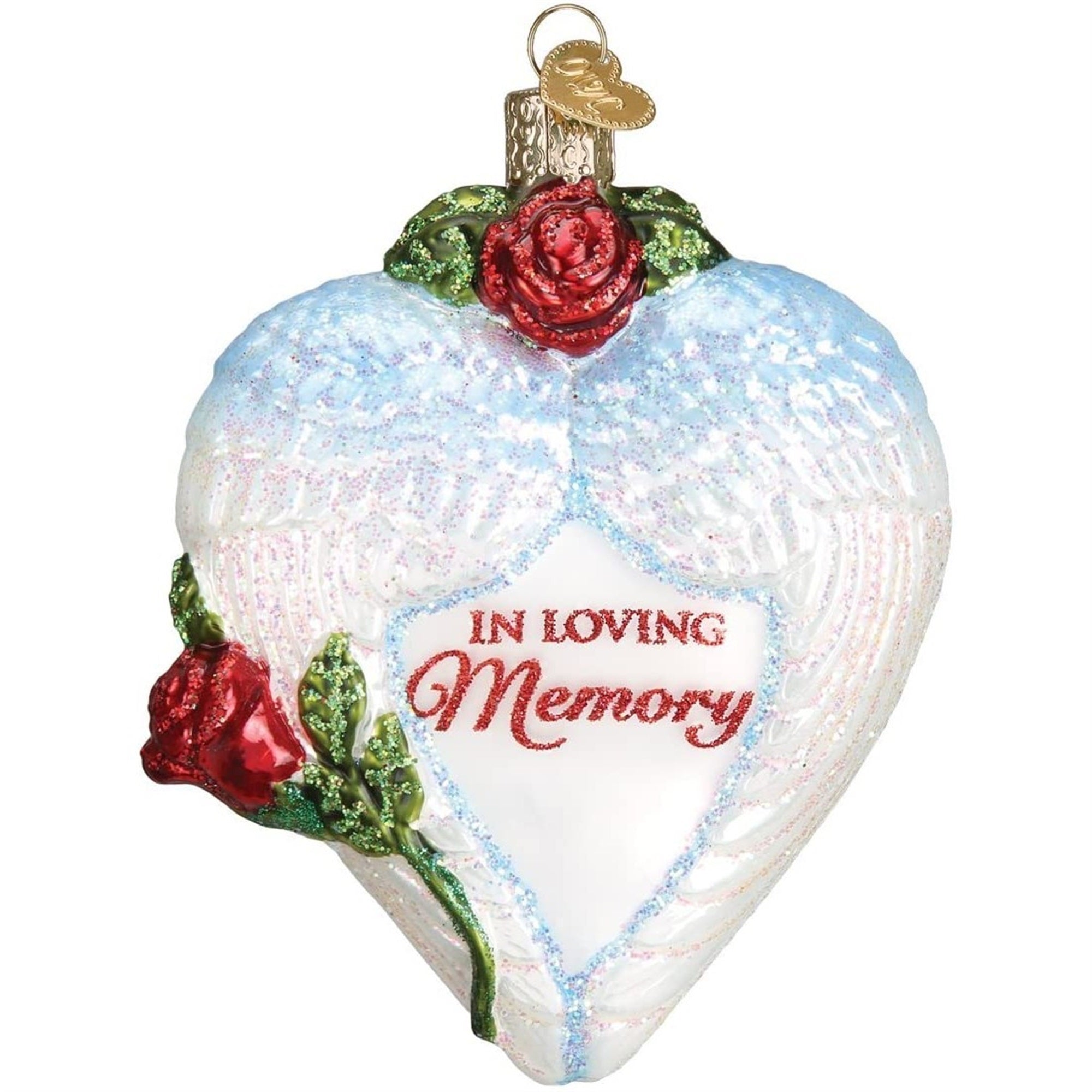 Old World Christmas Blown Glass Christmas Ornament, In Loving Memory