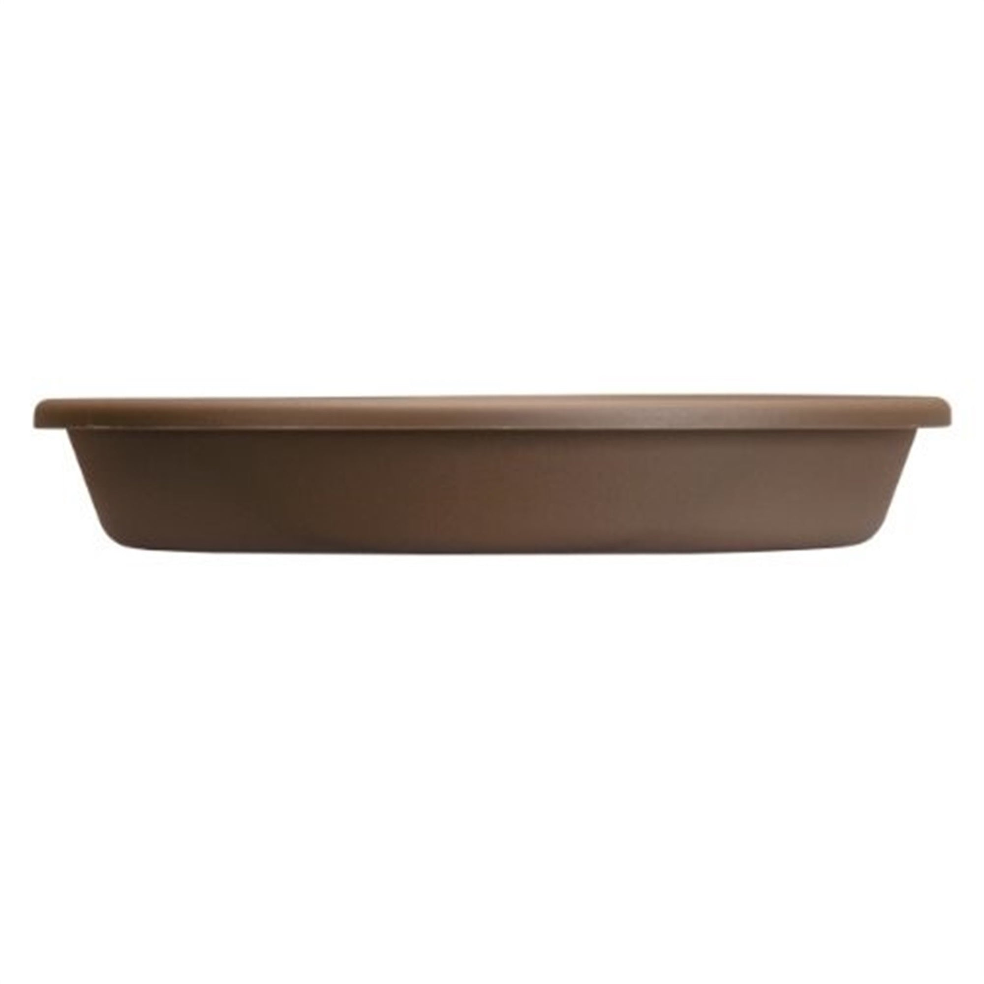 The HC Companies Classic Plastic Saucer for 8-Inch Classic Pot, Chocolate, 8"