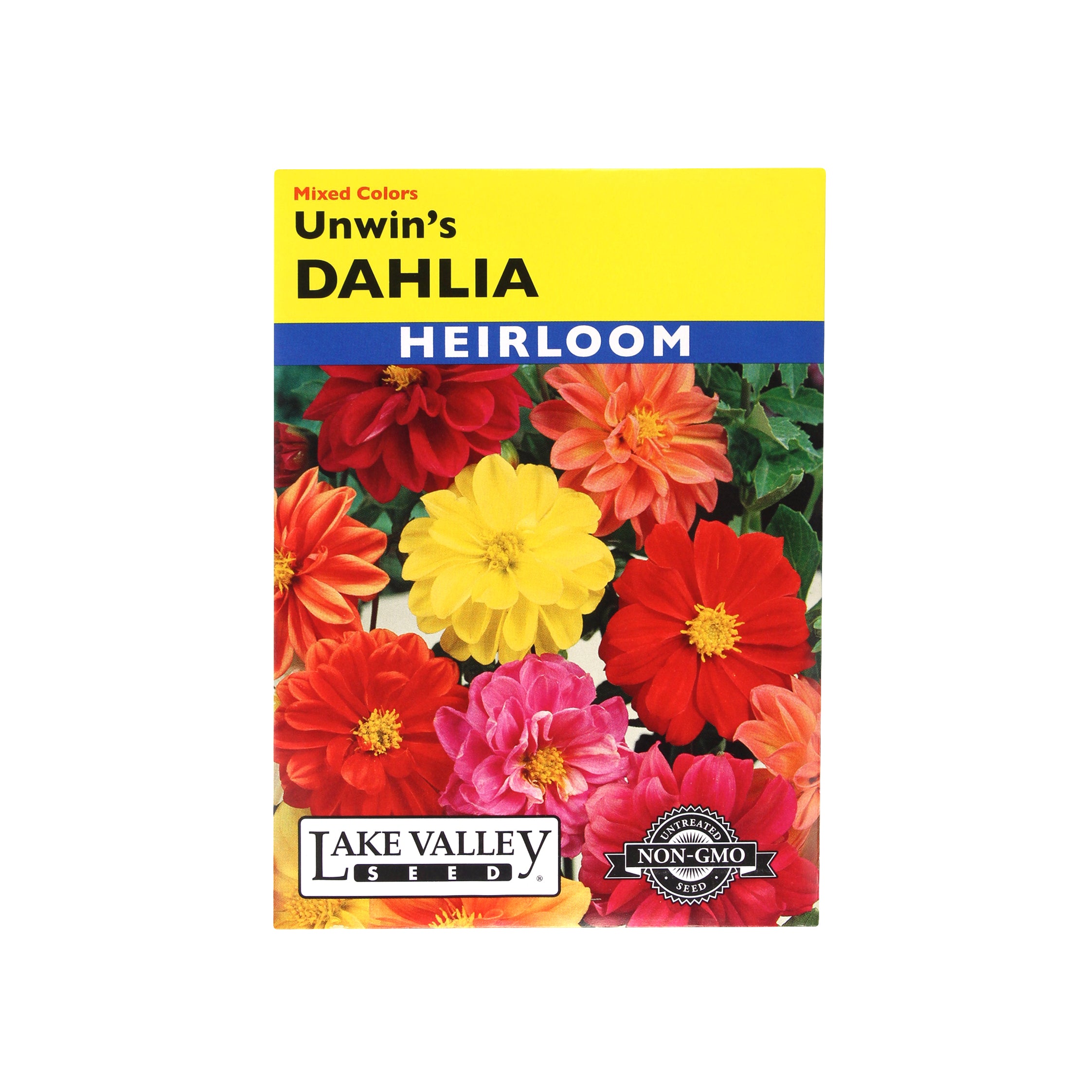 Lake Valley Seed Unwin's Dahlia Flower Mix Heirloom, 0.4g