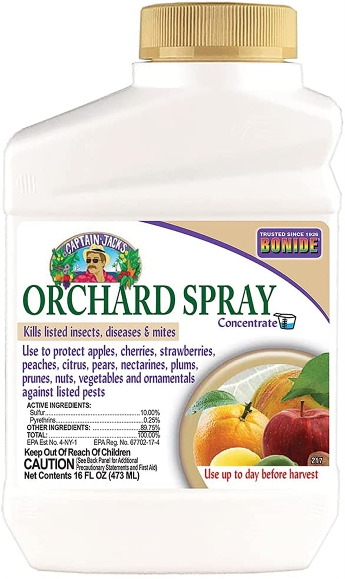Bonide Chemical Citrus Fruit and Nut Orchard Spray Concentrate, 16 ounce