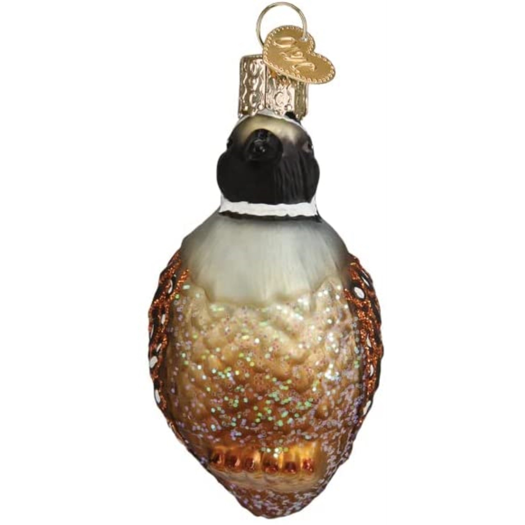 Old World Christmas Quail Glass Blown Ornament for Christmas Tree