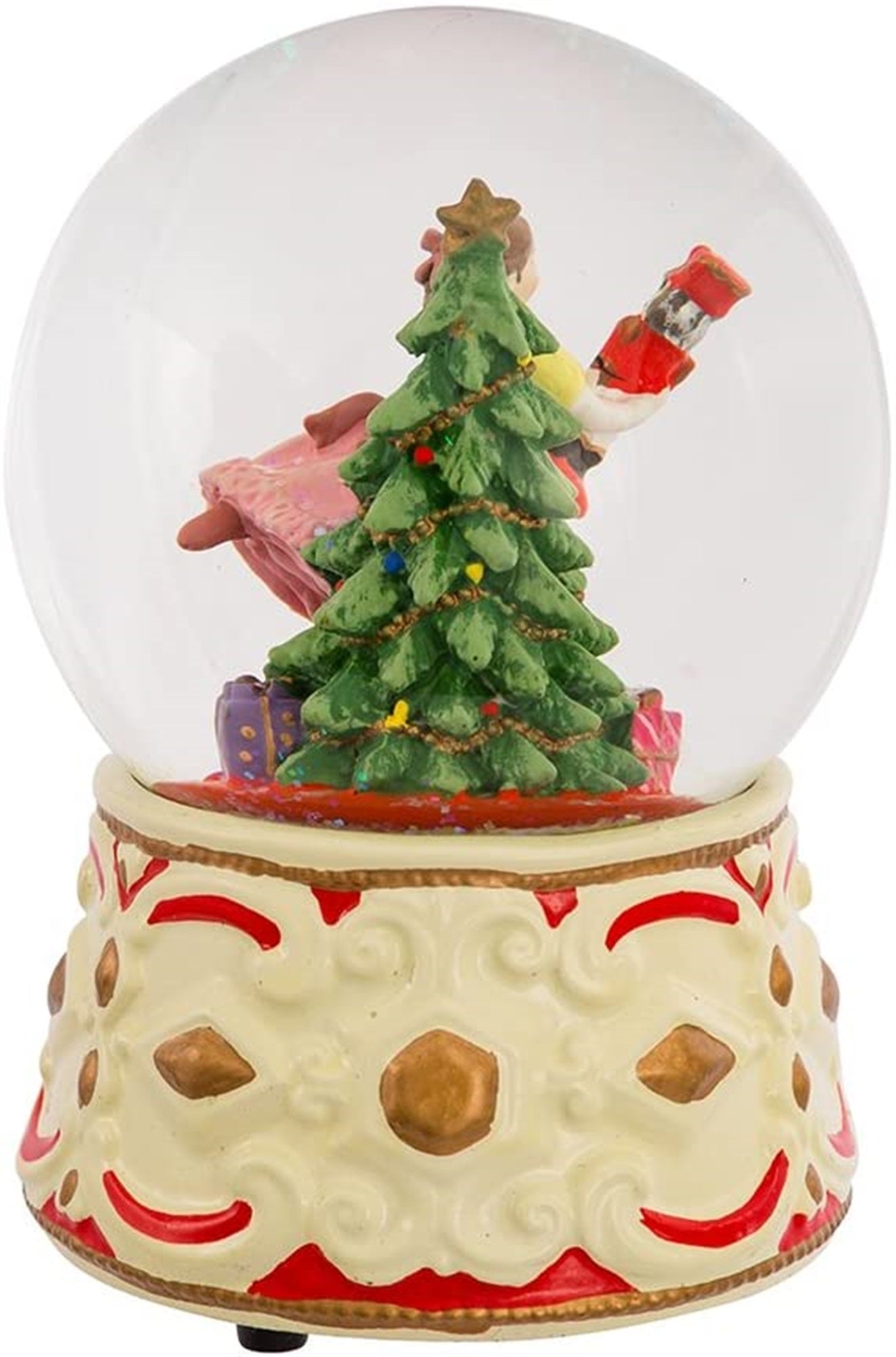 Kurt Adler Clara Musical Water Globe with Nutcracker, 5.5-Inch