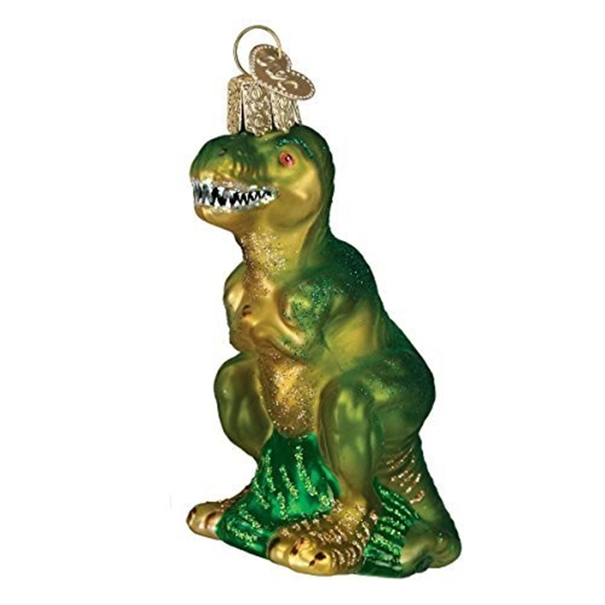 Old World Christmas Blown Glass Christmas Ornament, T-Rex