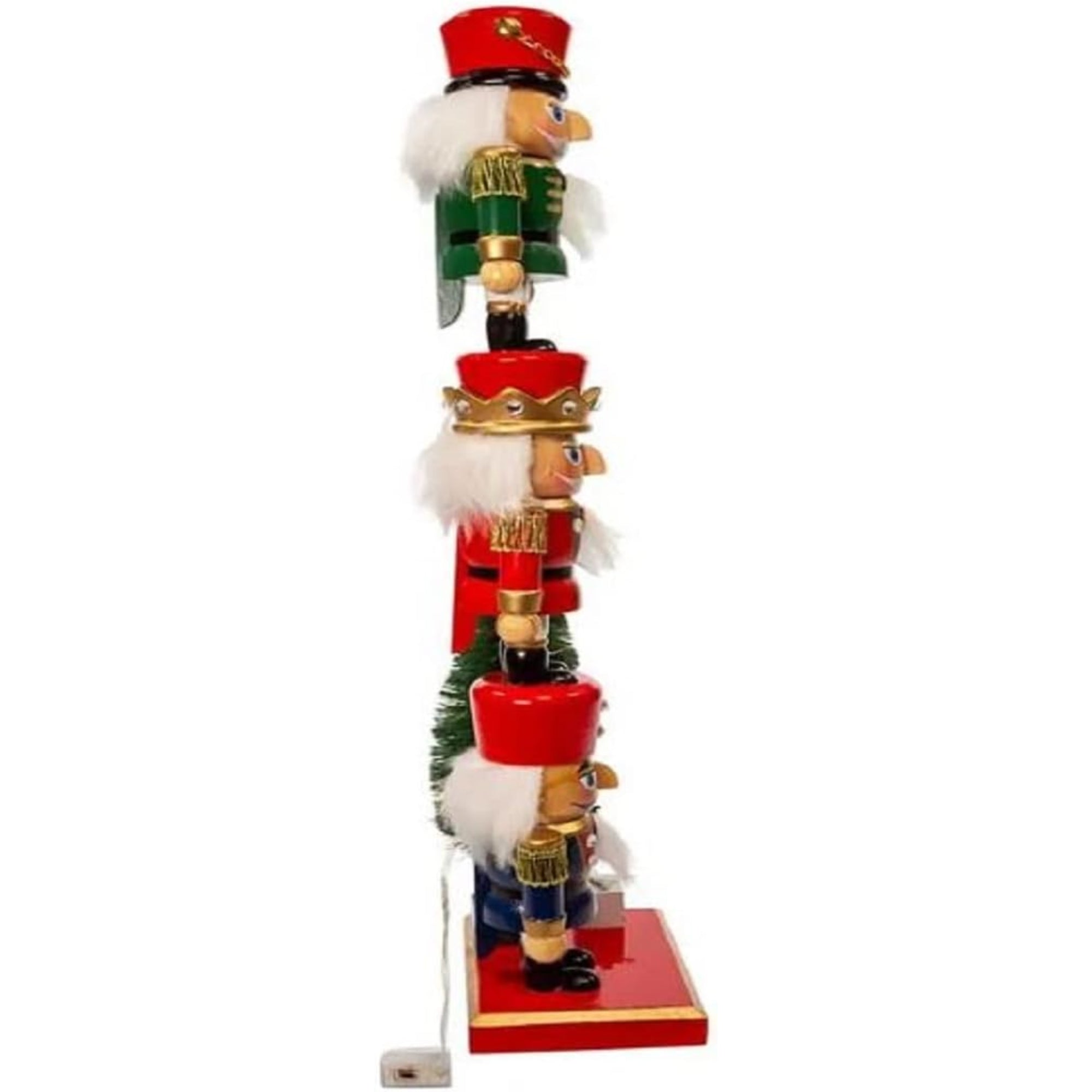 Kurt Adler Battery Operated Nutcracker with Light Up Tree, 18"