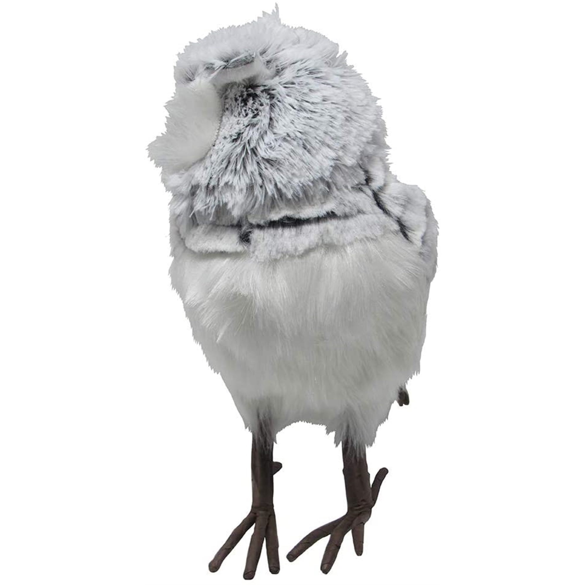 Kurt Adler Grey and White Owl Tabletop Decoration, 10"