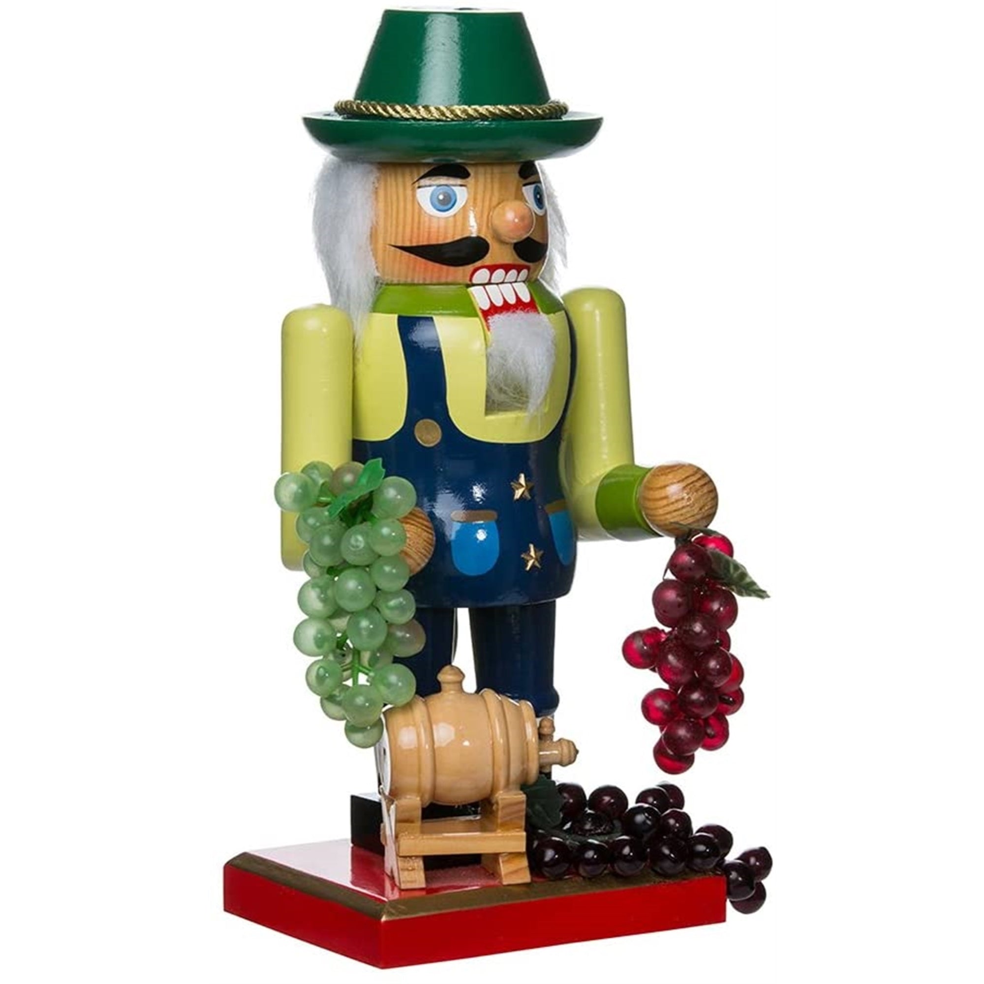 Kurt Adler Chubby Nutcracker Collection, Winemaker Nutcracker, 10.25"